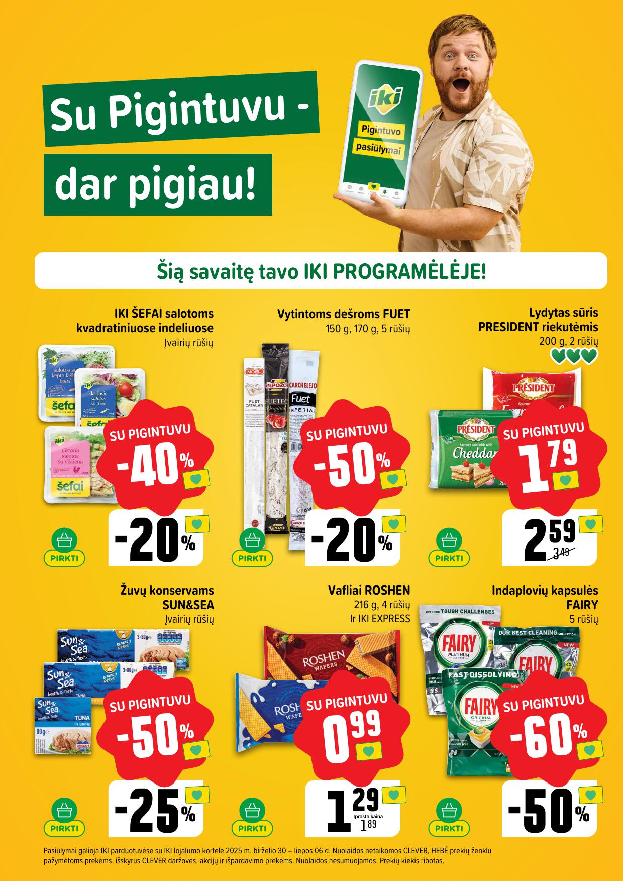 IKI SAVAITĖLĖ akcijų ir nuolaidų leidinys Nr.27 2025.06.30 - 2025.07.06