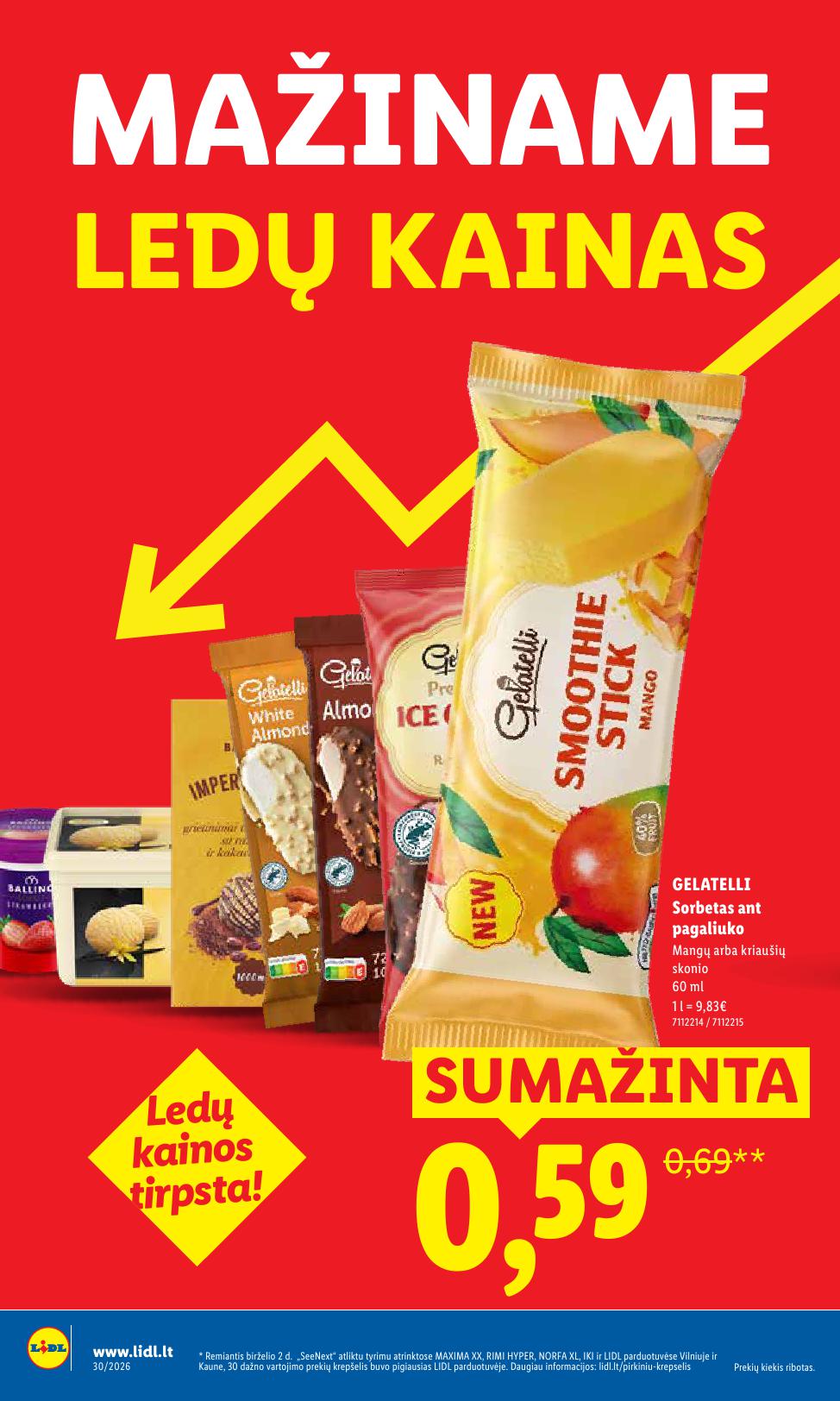 Naujausias LIDL kaininis katalogas 2026.07.20 - 2026.07.26