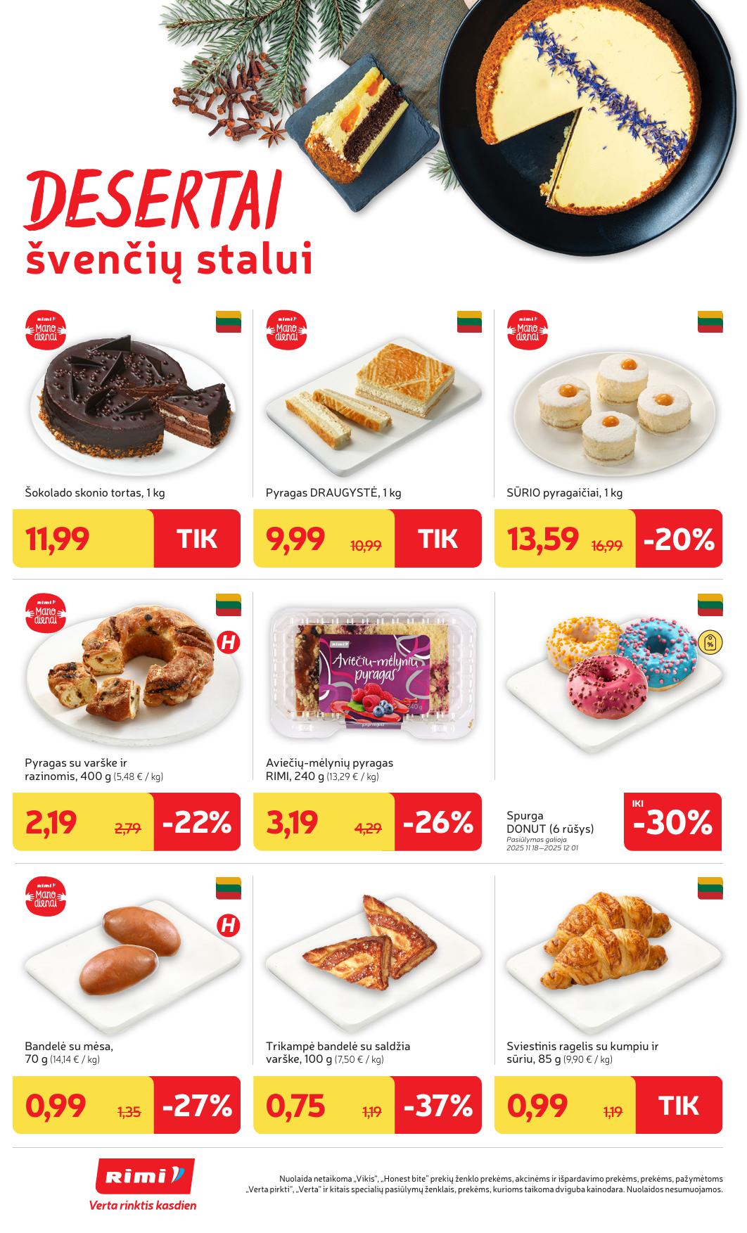 Naujausias RIMI kaininis katalogas 2025.11.18 - 2025.11.24