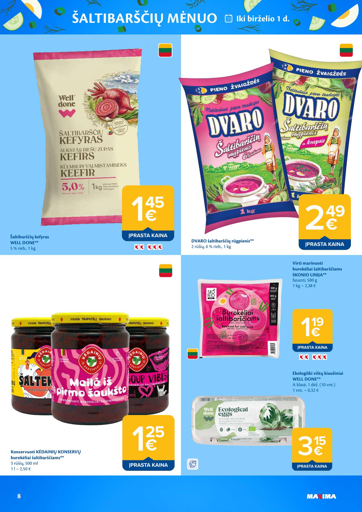 MAXIMA katalogas "ŠALTIBARŠČIŲ MĖNUO" 2026.04.21 - 2026.06.01