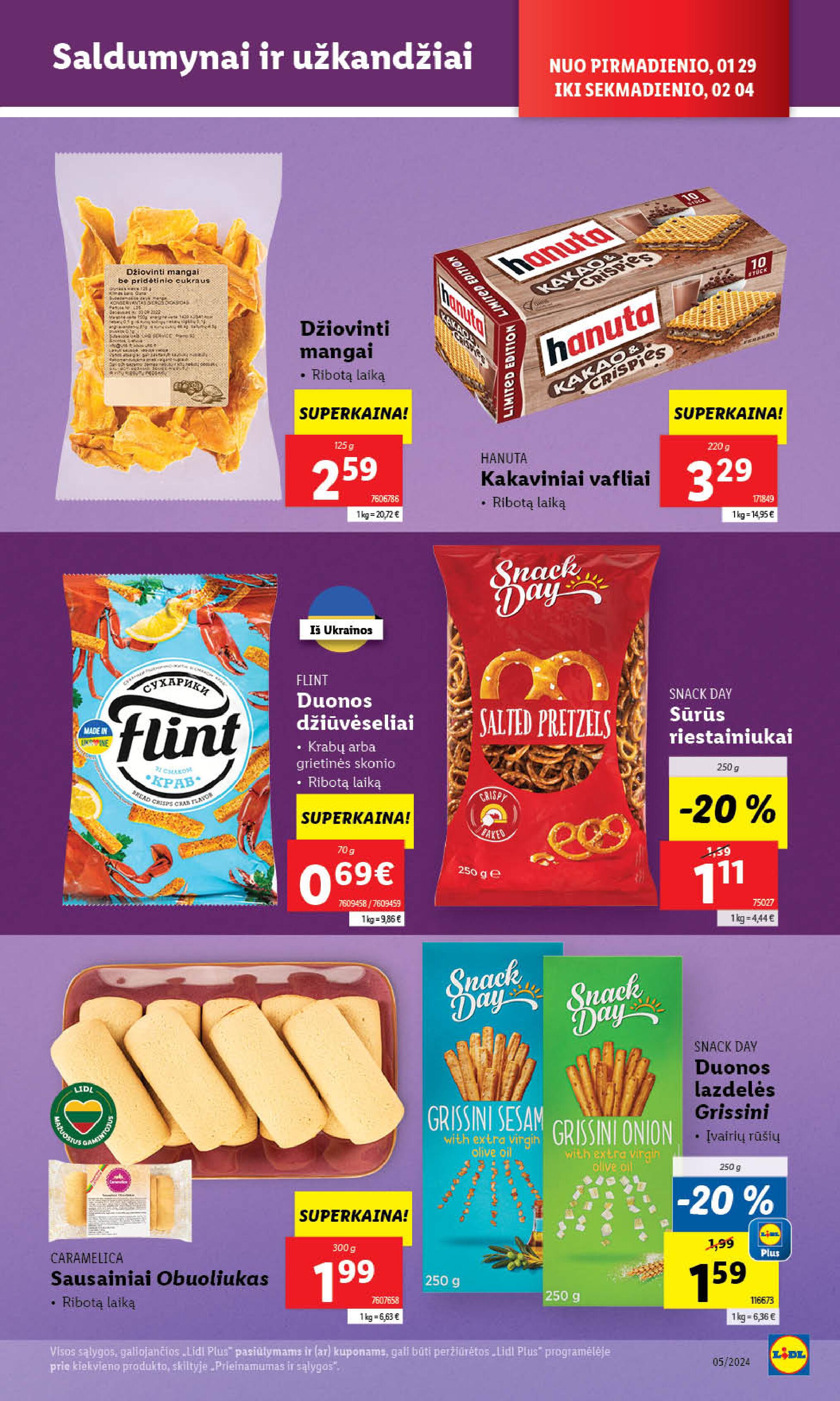 Naujausias LIDL kaininis katalogas 2024.01.29 - 2024.02.04