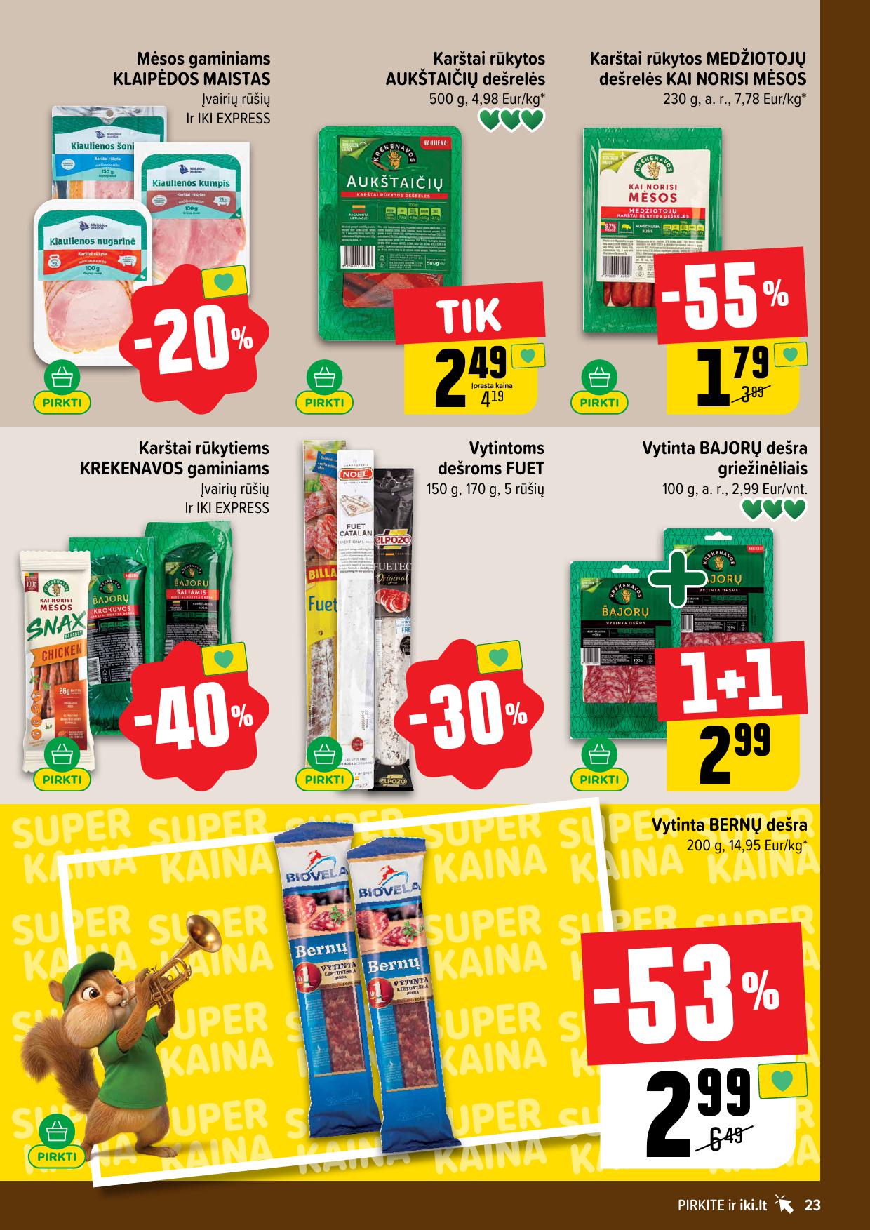 IKI SAVAITĖLĖ akcijų ir nuolaidų leidinys Nr.33 2026.08.10 - 2026.08.16