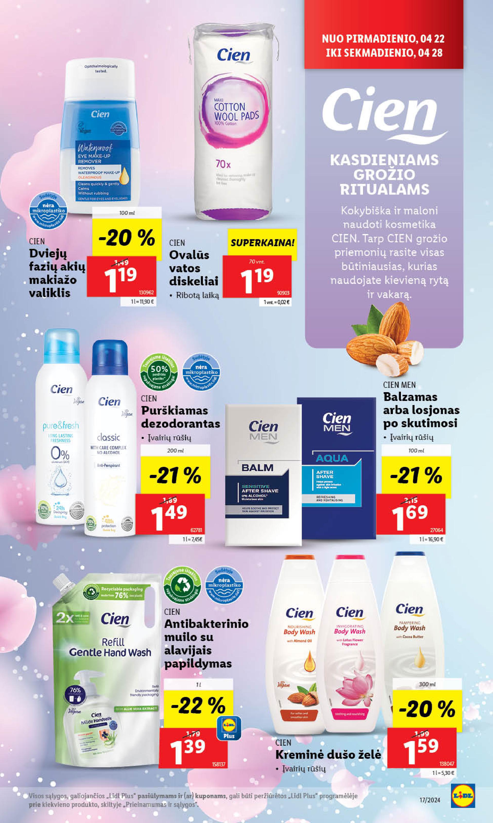Naujausias LIDL kaininis katalogas 2024.04.22 - 2024.04.28