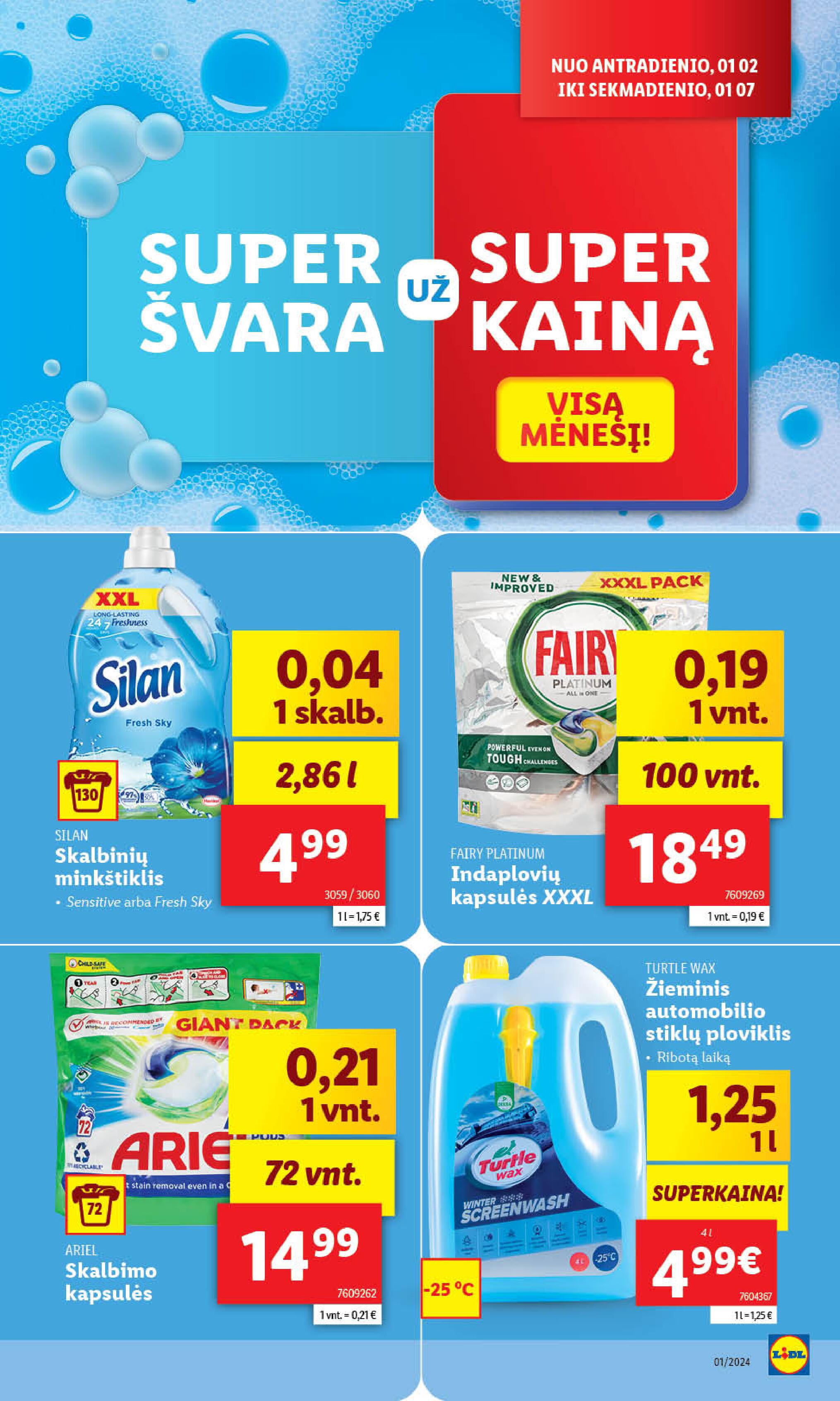 Naujausias LIDL kaininis katalogas 2024.01.02 - 2024.01.07