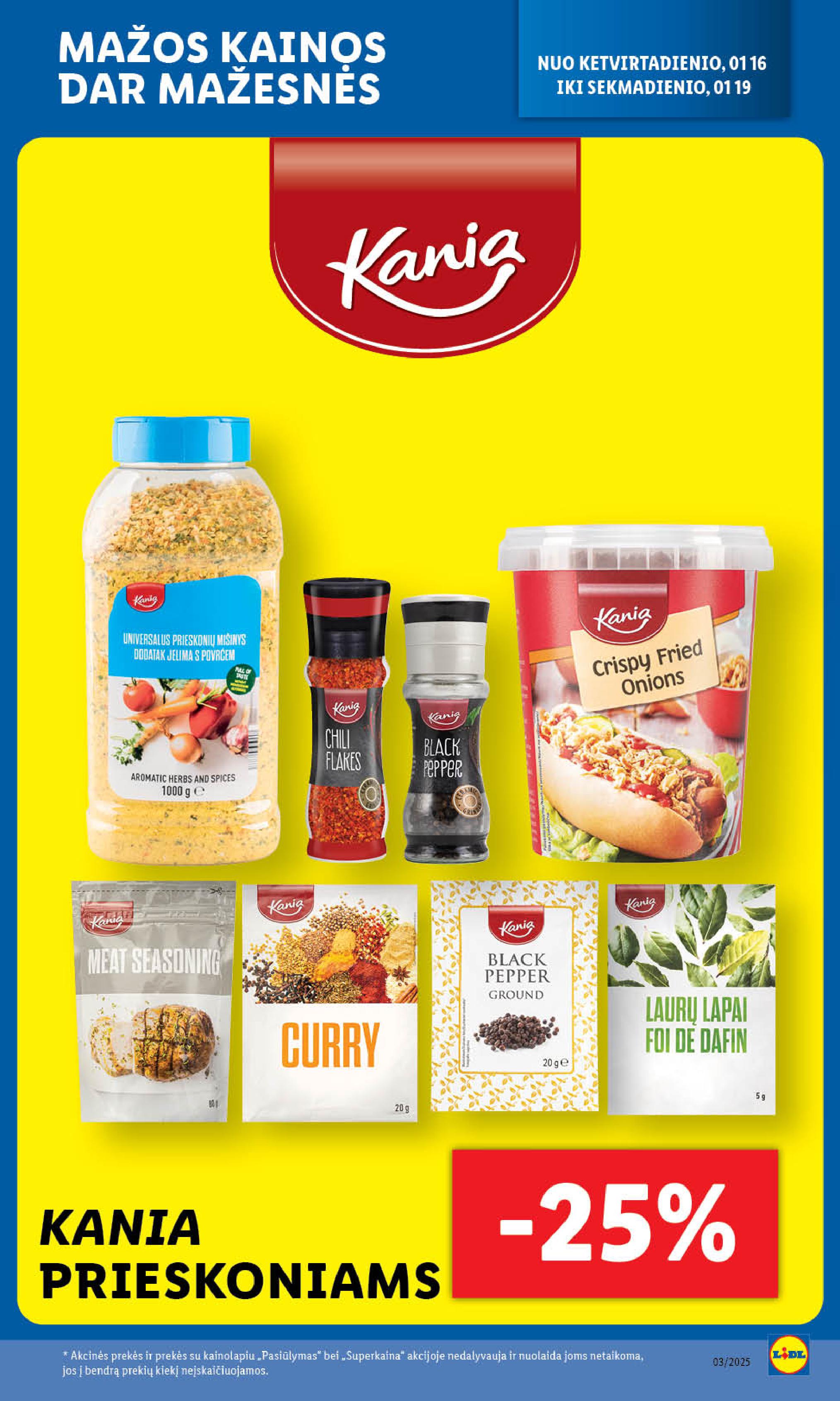 Naujausias LIDL kaininis katalogas 2025.01.13 - 2025.01.19
