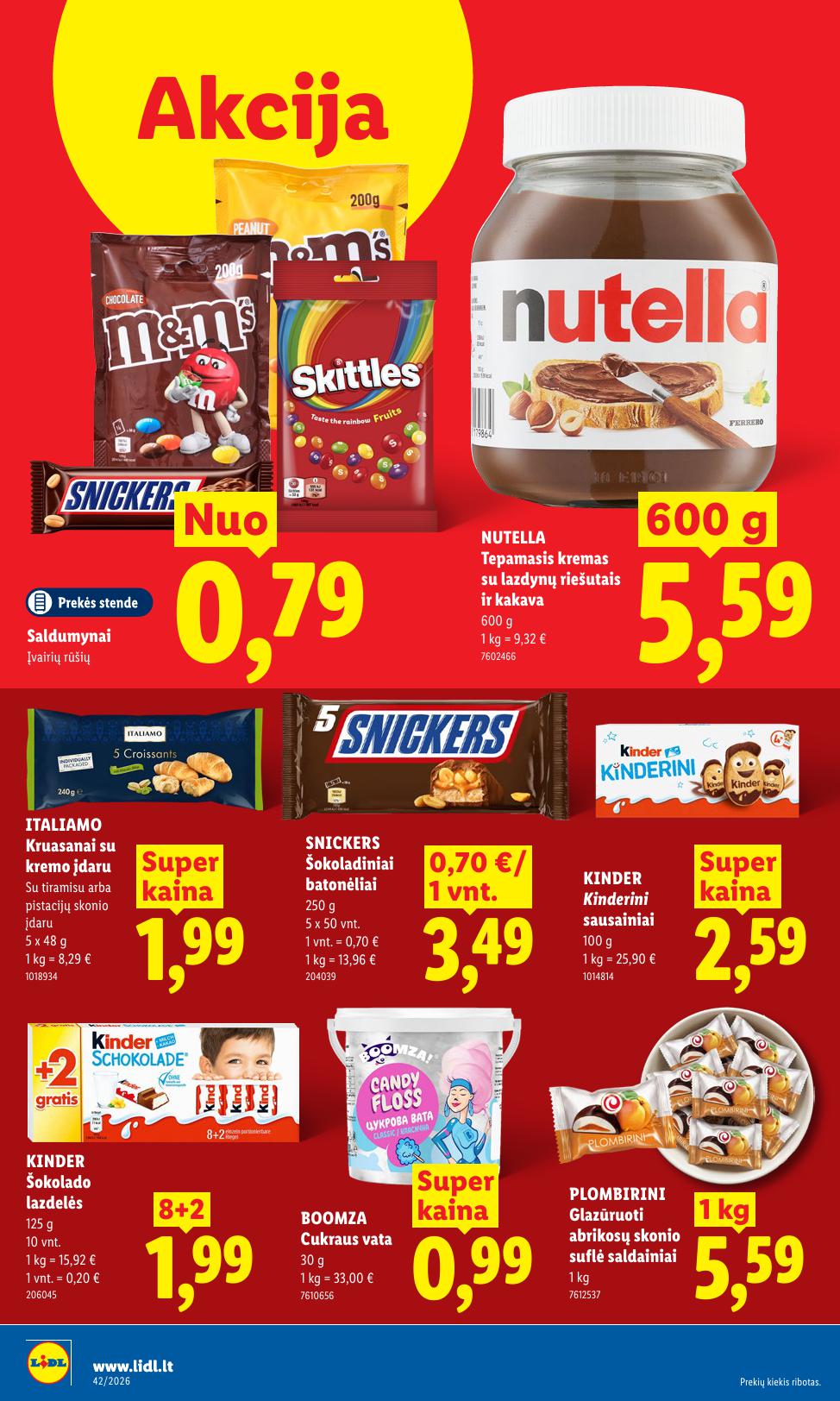 Naujausias LIDL kaininis katalogas 2026.10.12 - 2026.10.18