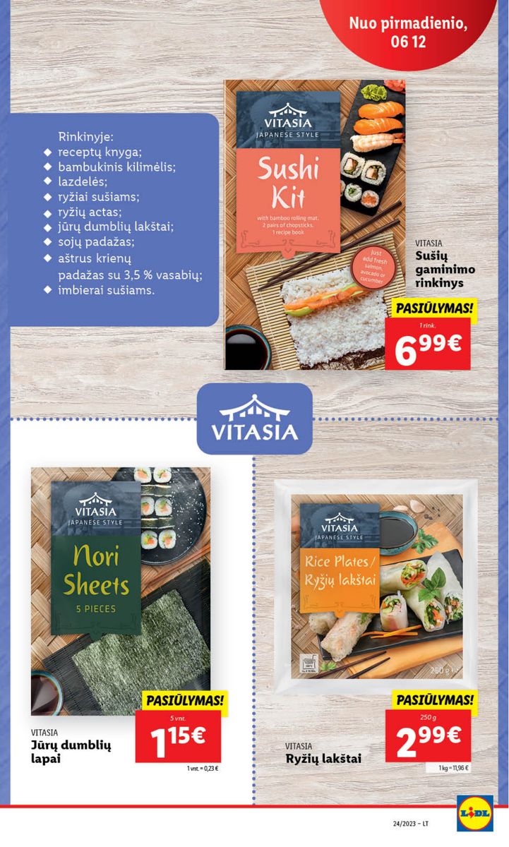 Naujausias LIDL kaininis katalogas 2023.06.12 - 2023.06.18