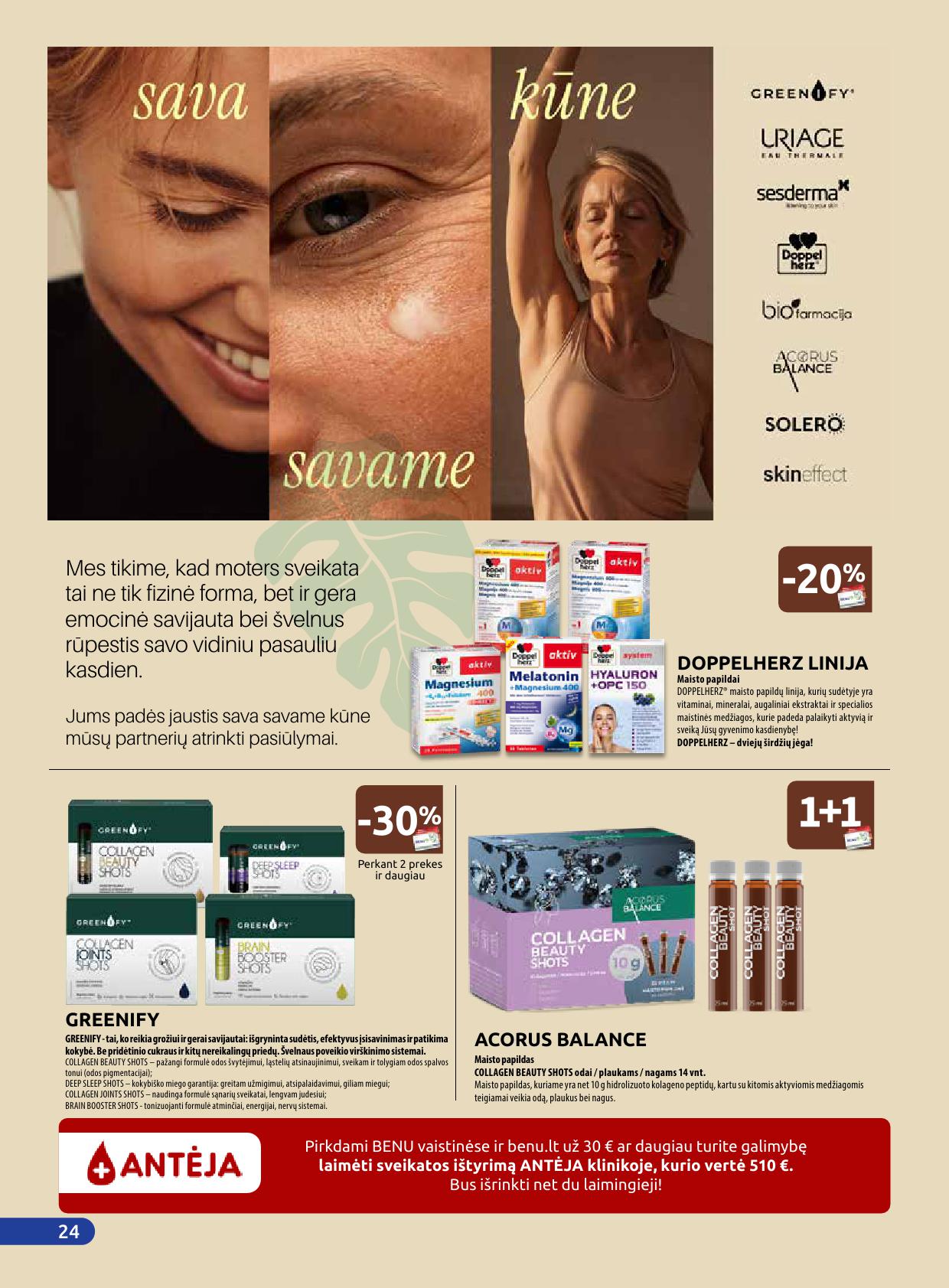 BENU vaistinės akcijų ir nuolaidų leidinys 2026.04.01 - 2026.04.30
