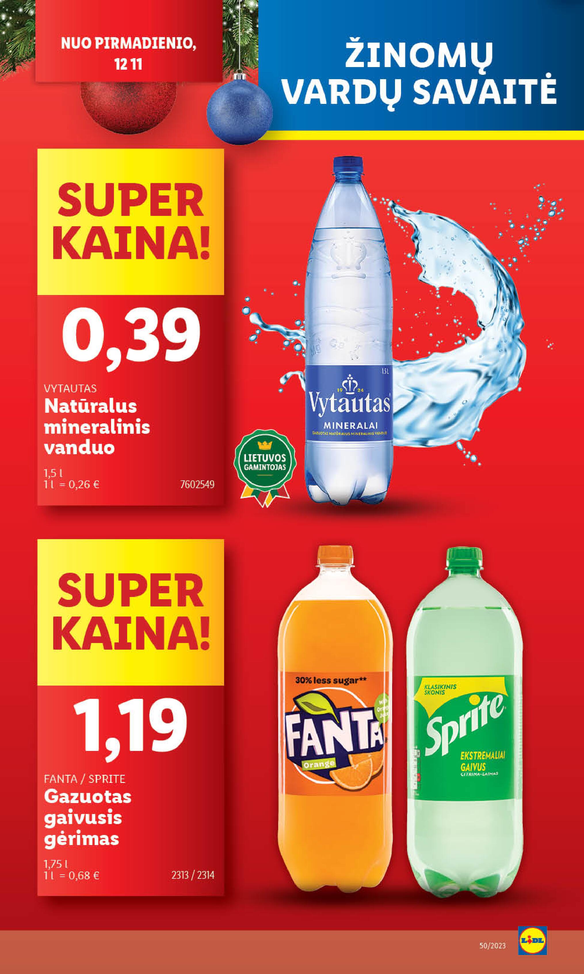 Naujausias LIDL kaininis katalogas 2023.12.11 - 2023.12.17