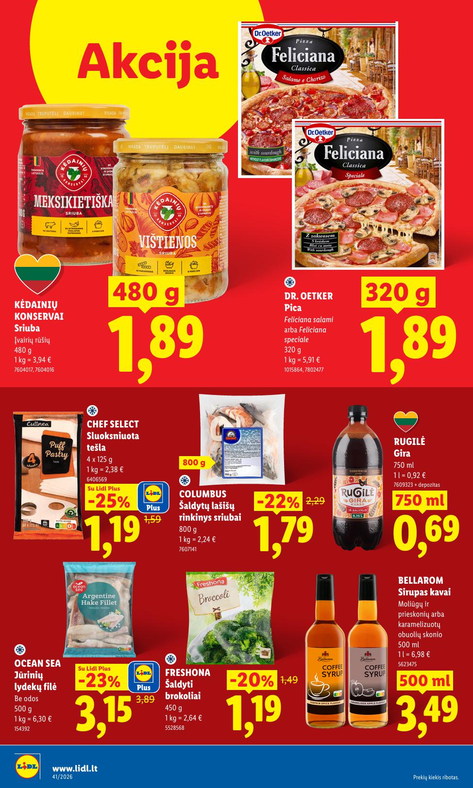 Naujausias LIDL kaininis katalogas 2026.10.05 - 2026.10.11