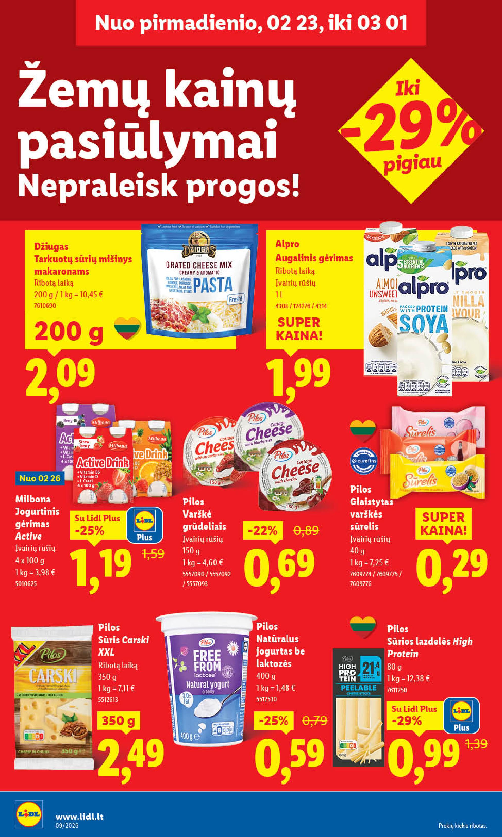 Naujausias LIDL kaininis katalogas 2026.02.23 - 2026.03.01