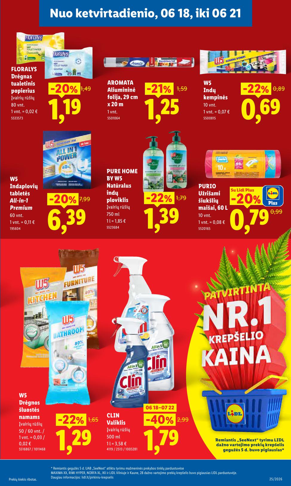 Naujausias LIDL kaininis katalogas 2026.06.15 - 2026.06.21
