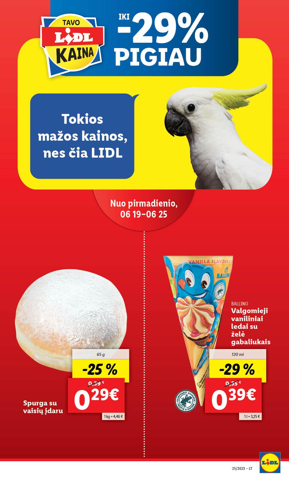 Naujausias LIDL kaininis katalogas 2023.06.19 - 2023.06.25