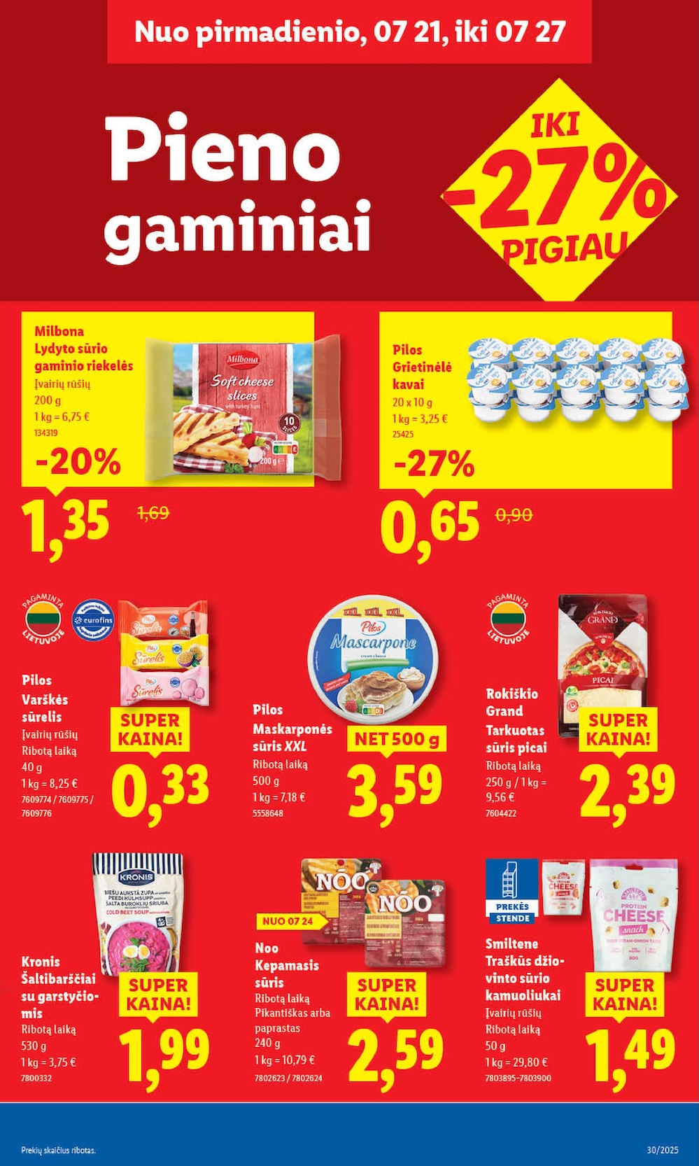 Naujausias LIDL kaininis katalogas 2025.07.21 - 2025.07.27