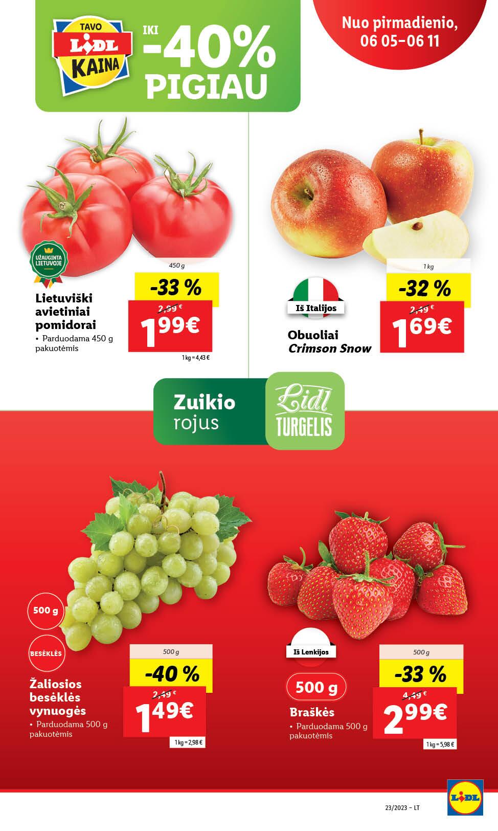Naujausias LIDL kaininis katalogas 2023.06.05 - 2023.06.11