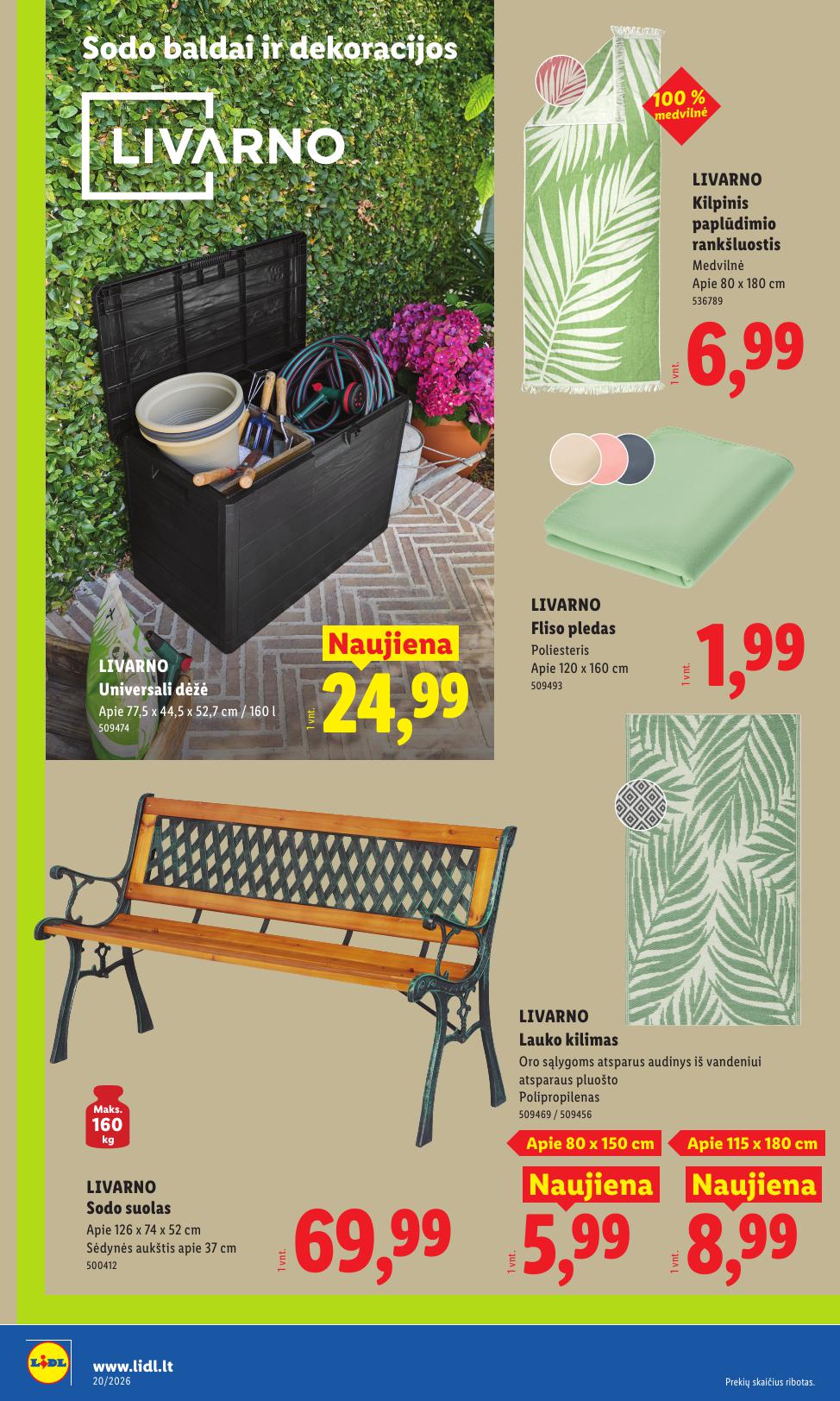LIDL ne maisto prekių leidinys 2026.05.11 - 2026.05.17