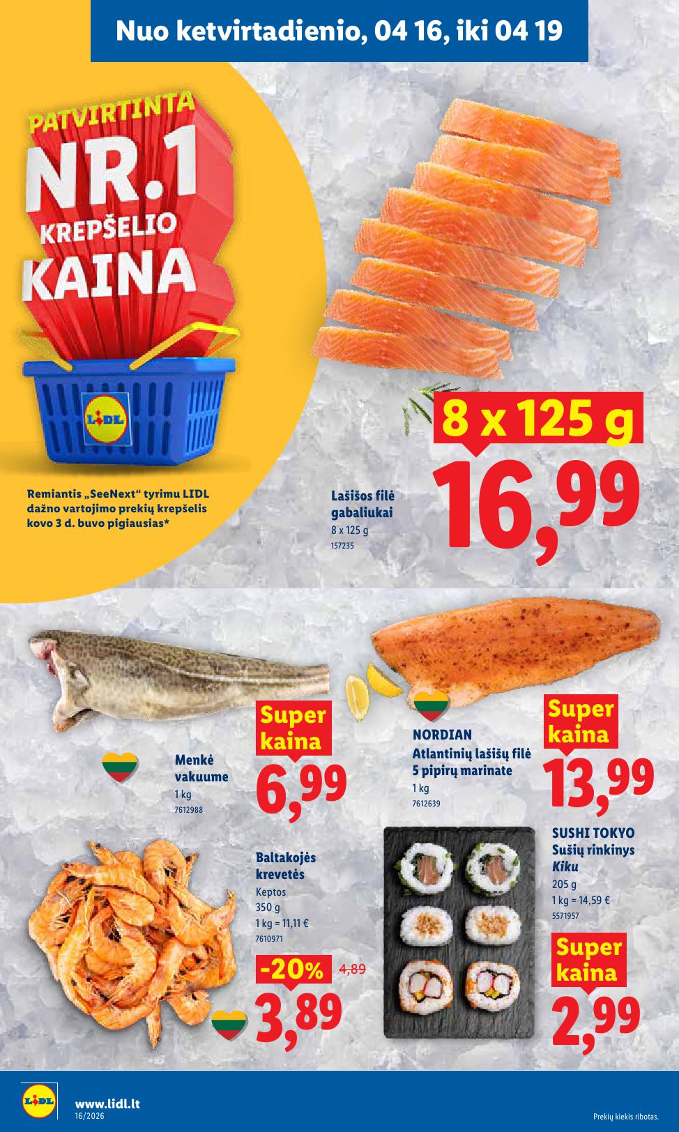 Naujausias LIDL kaininis katalogas 2026.04.13 - 2026.04.19