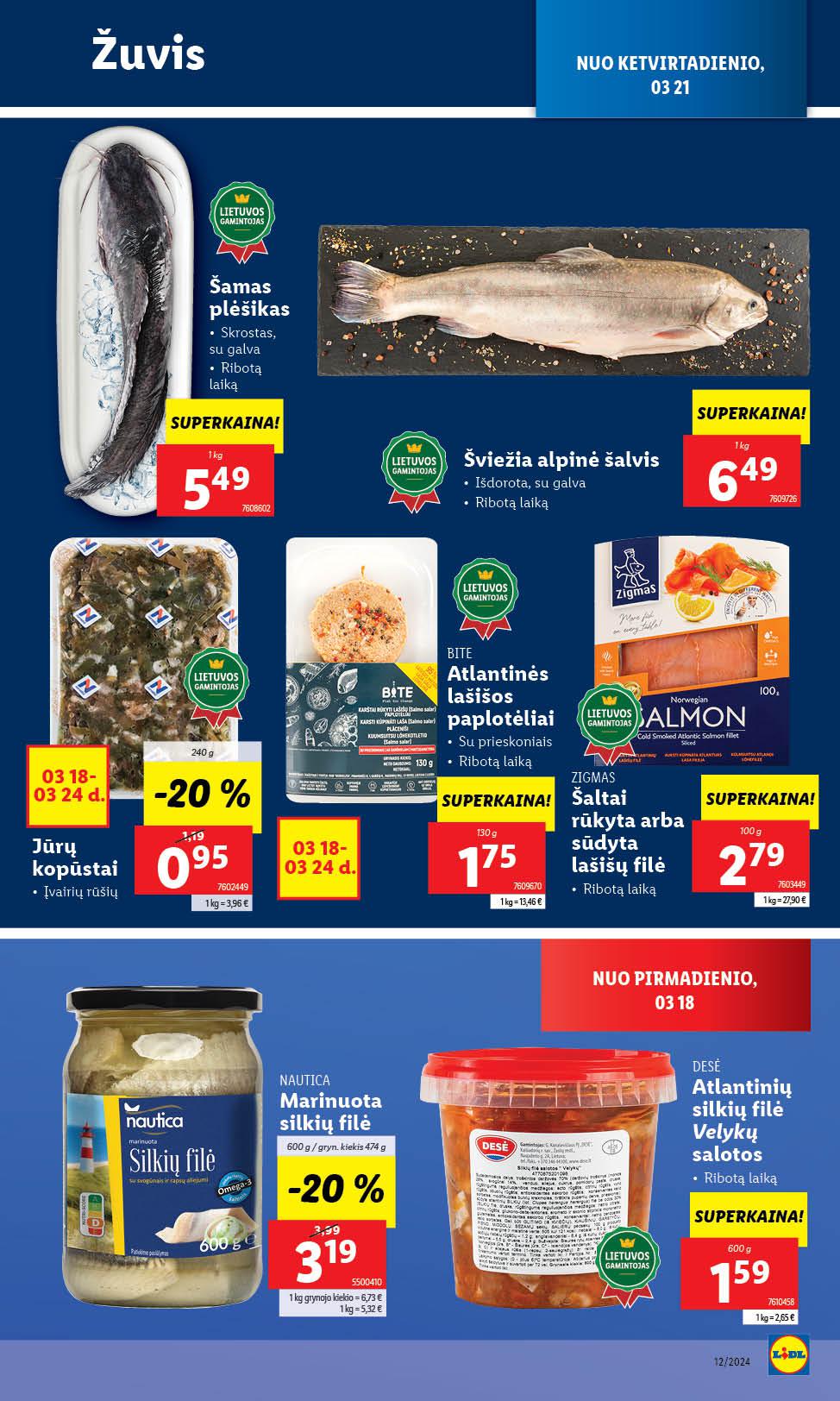 Naujausias LIDL kaininis katalogas 2024.03.18 - 2024.03.24