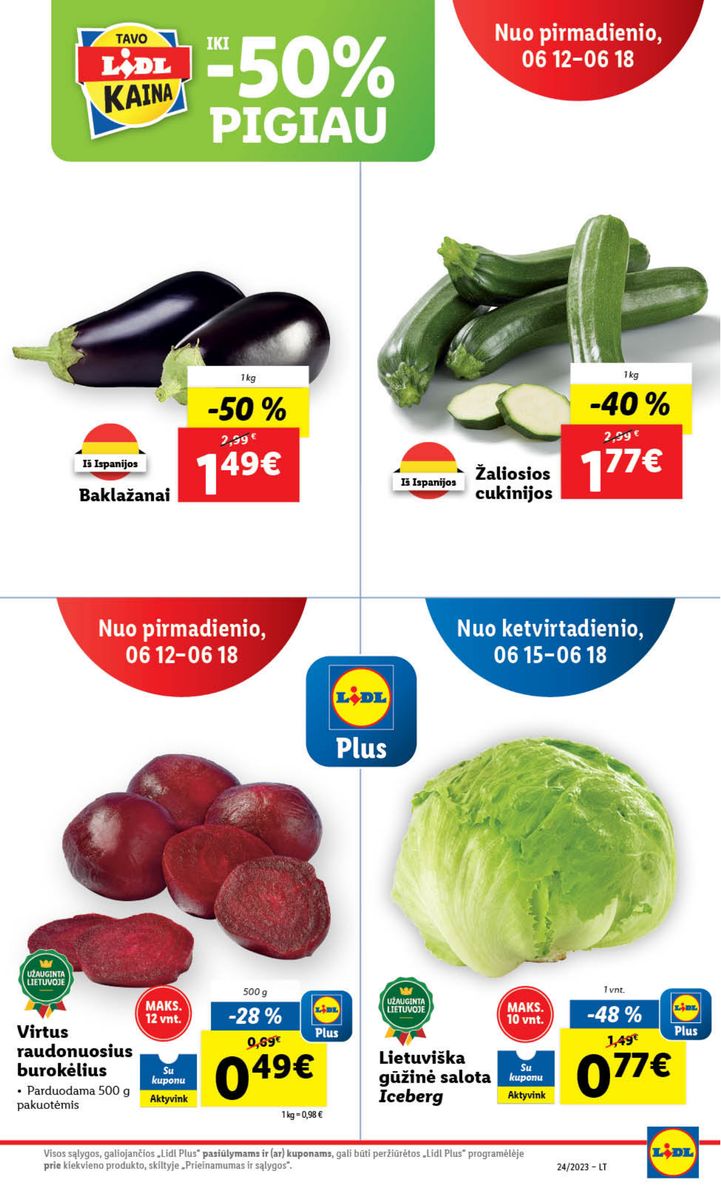 Naujausias LIDL kaininis katalogas 2023.06.12 - 2023.06.18