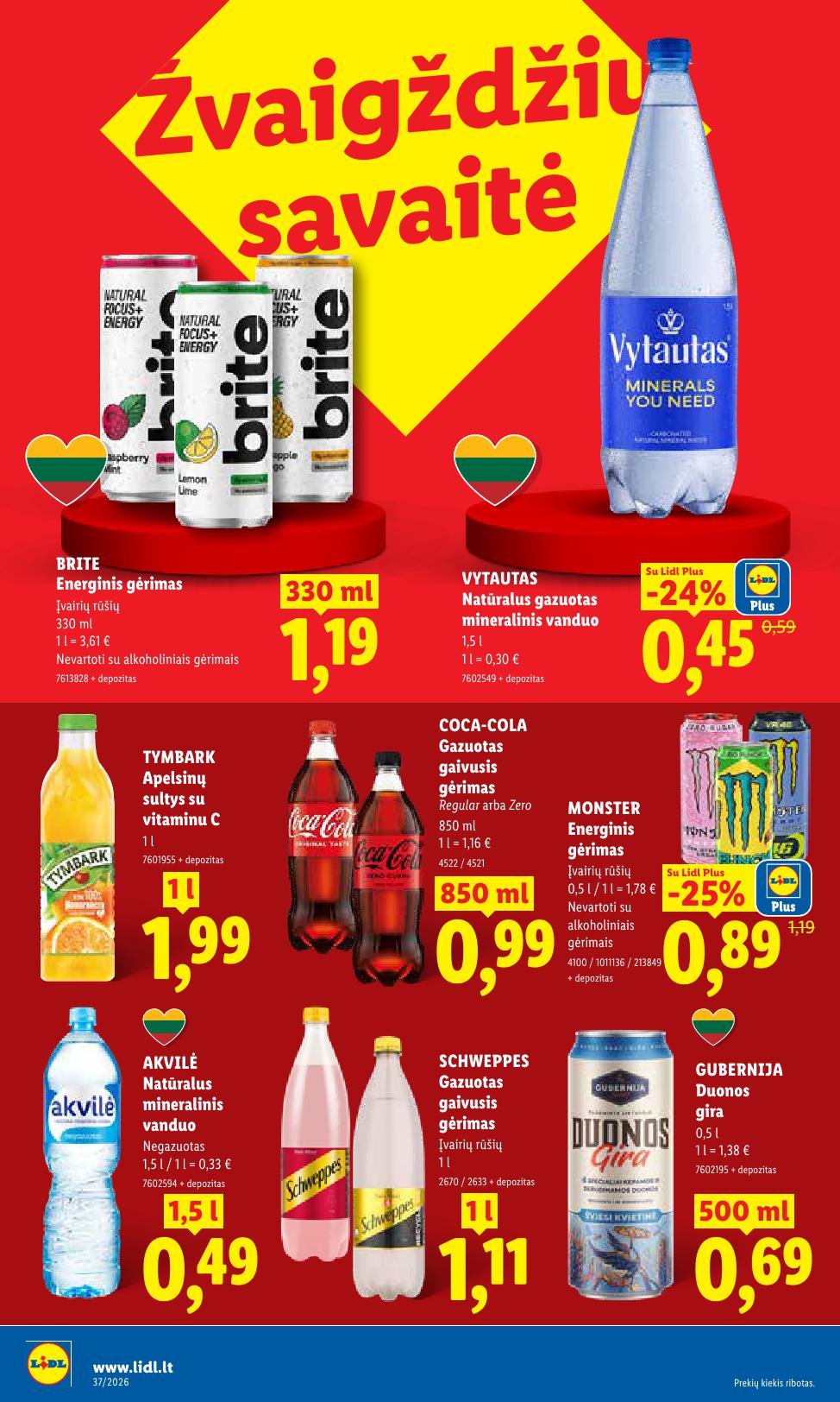 Naujausias LIDL kaininis katalogas 2026.09.07 - 2026.09.13
