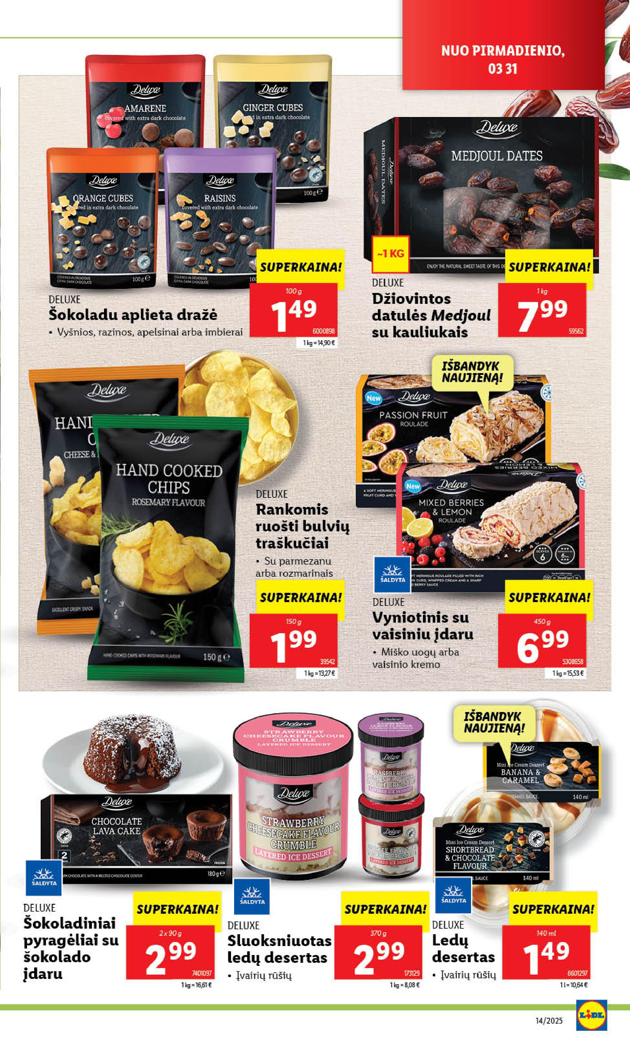Naujausias LIDL kaininis katalogas 2025.03.31 - 2025.04.06