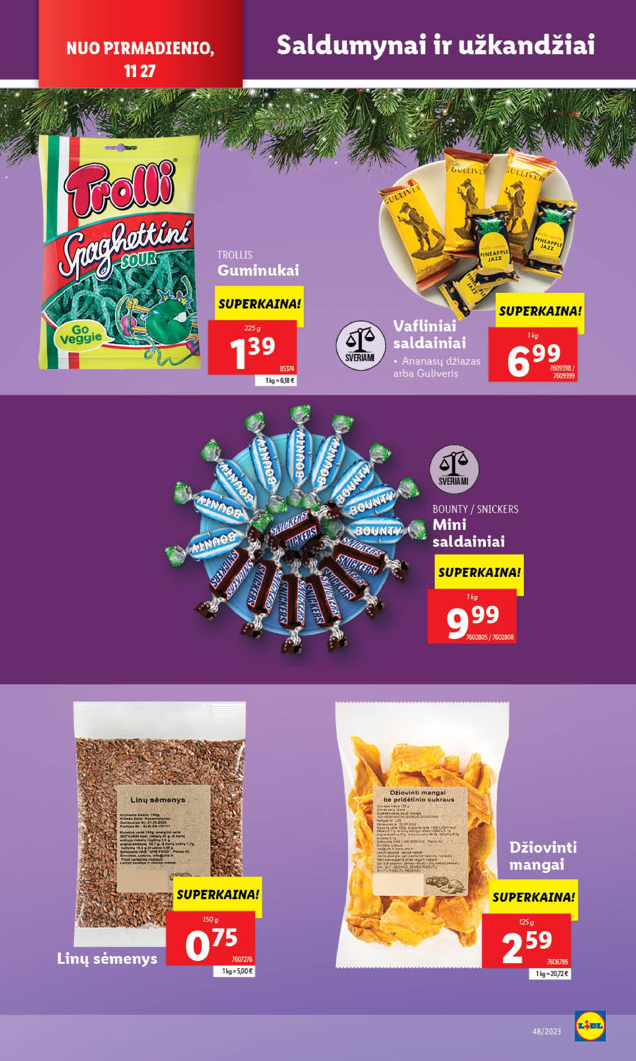 Naujausias LIDL kaininis katalogas 2023.11.27 - 2023.12.03