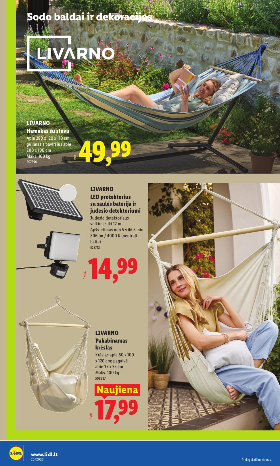 LIDL ne maisto prekių leidinys 2026.05.11 - 2026.05.17