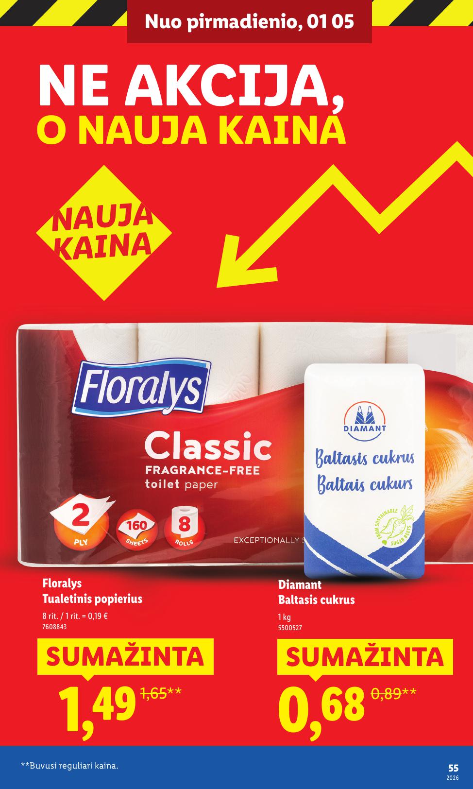LIDL katalogas "Didysis kainų mažinimas"