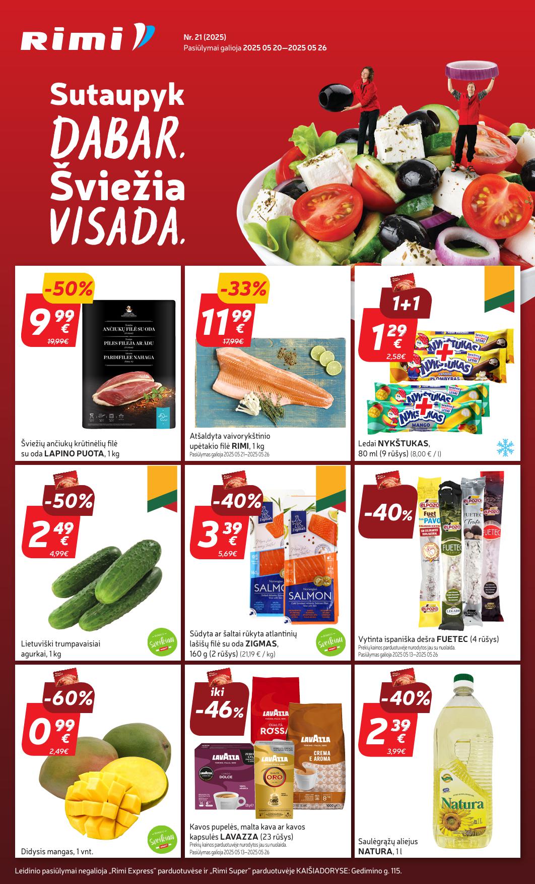 Naujausias RIMI kaininis katalogas 2025.05.20 - 2025.05.26