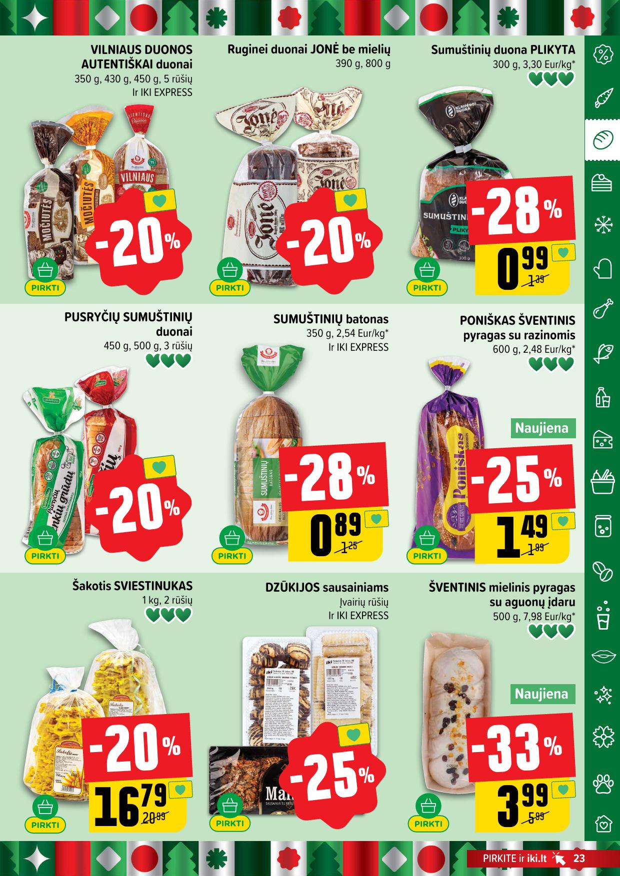 Naujausias IKI kaininis katalogas 2025.12.08 - 2025.12.14