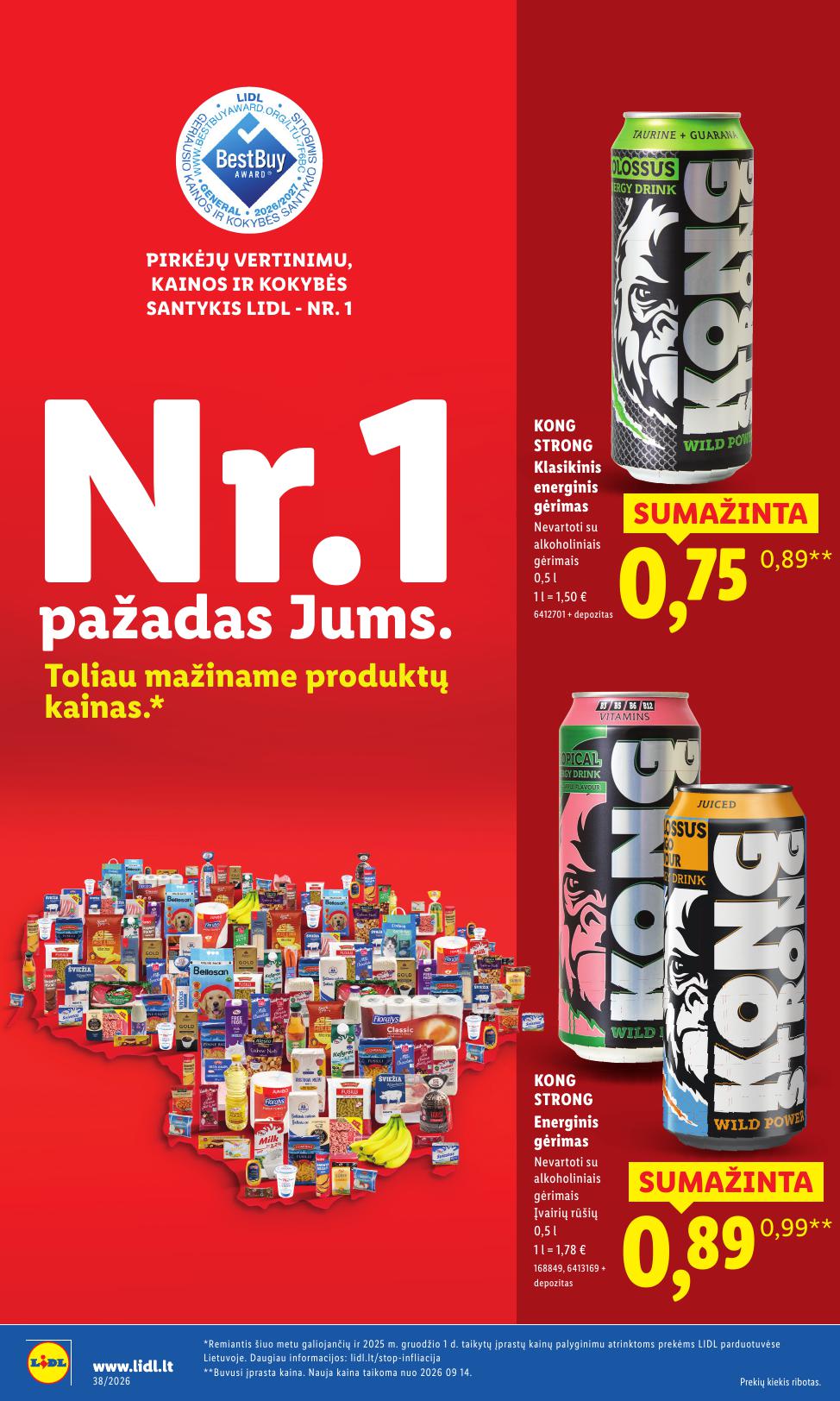 LIDL nuolaidų katalogas "Nr.1 Pažadas Jums"