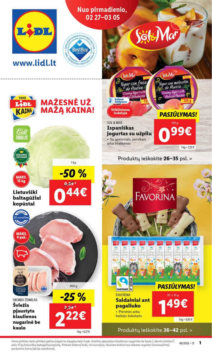 Naujausias LIDL kaininis katalogas 2023.02.27 - 2023.03.05