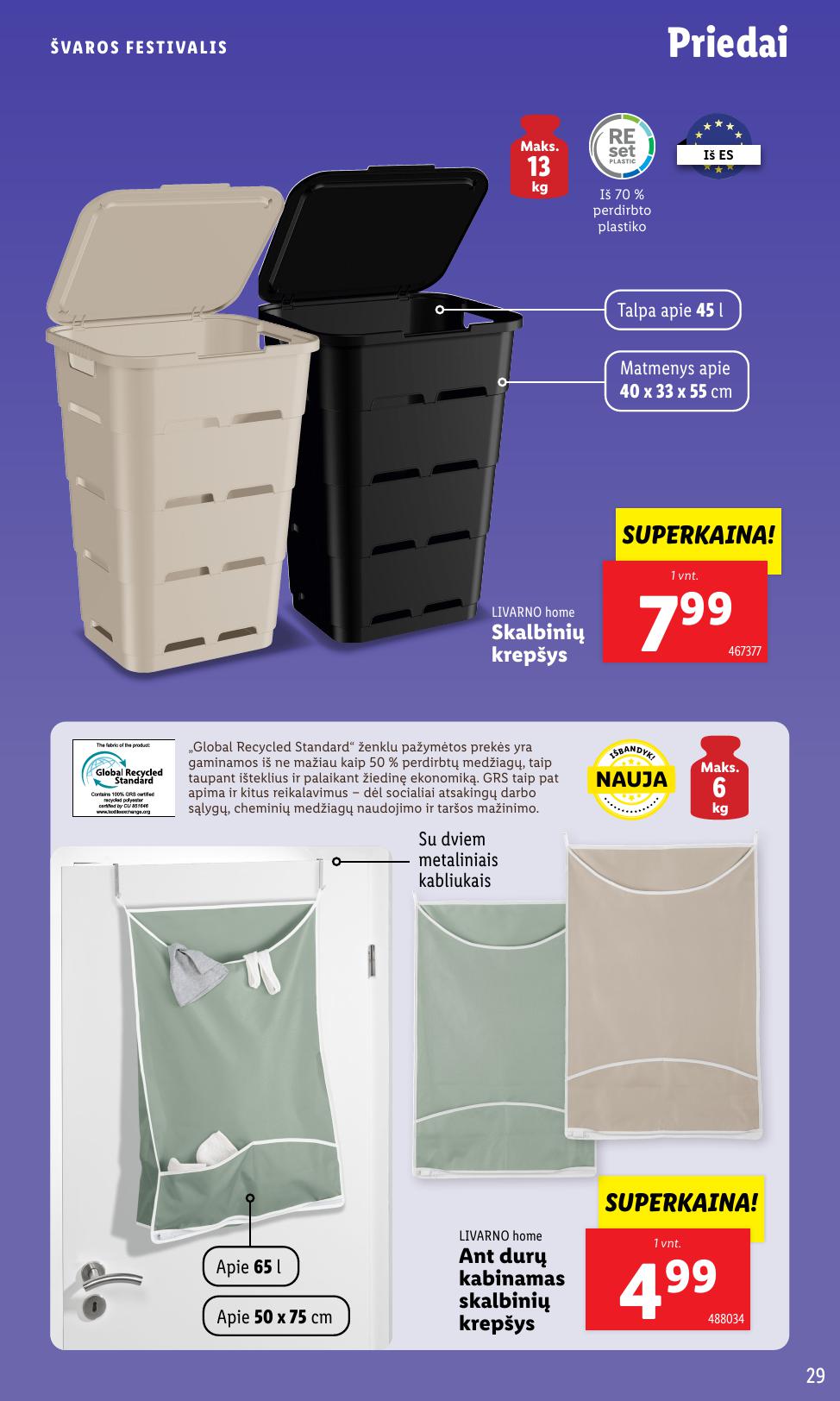LIDL katalogas "Švaros festivalis" galioja nuo kovo 3