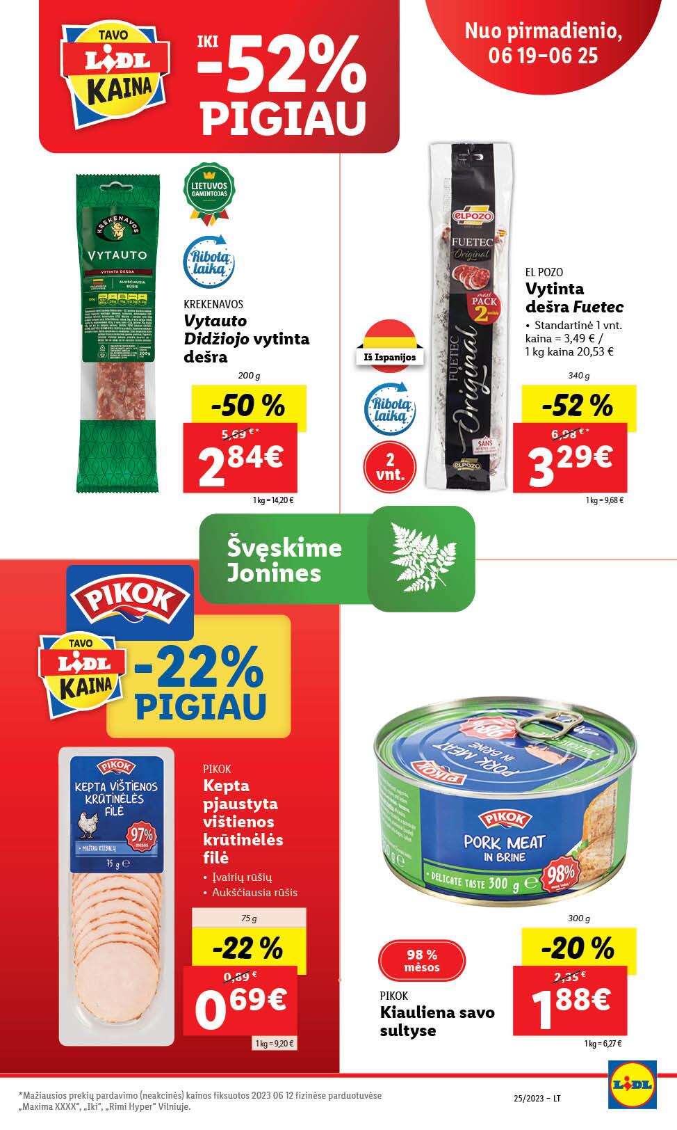Naujausias LIDL kaininis katalogas 2023.06.19 - 2023.06.25