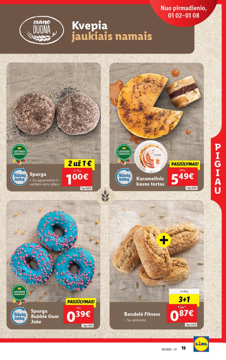 Naujausias LIDL kaininis katalogas 2023.01.02 - 2023.01.08