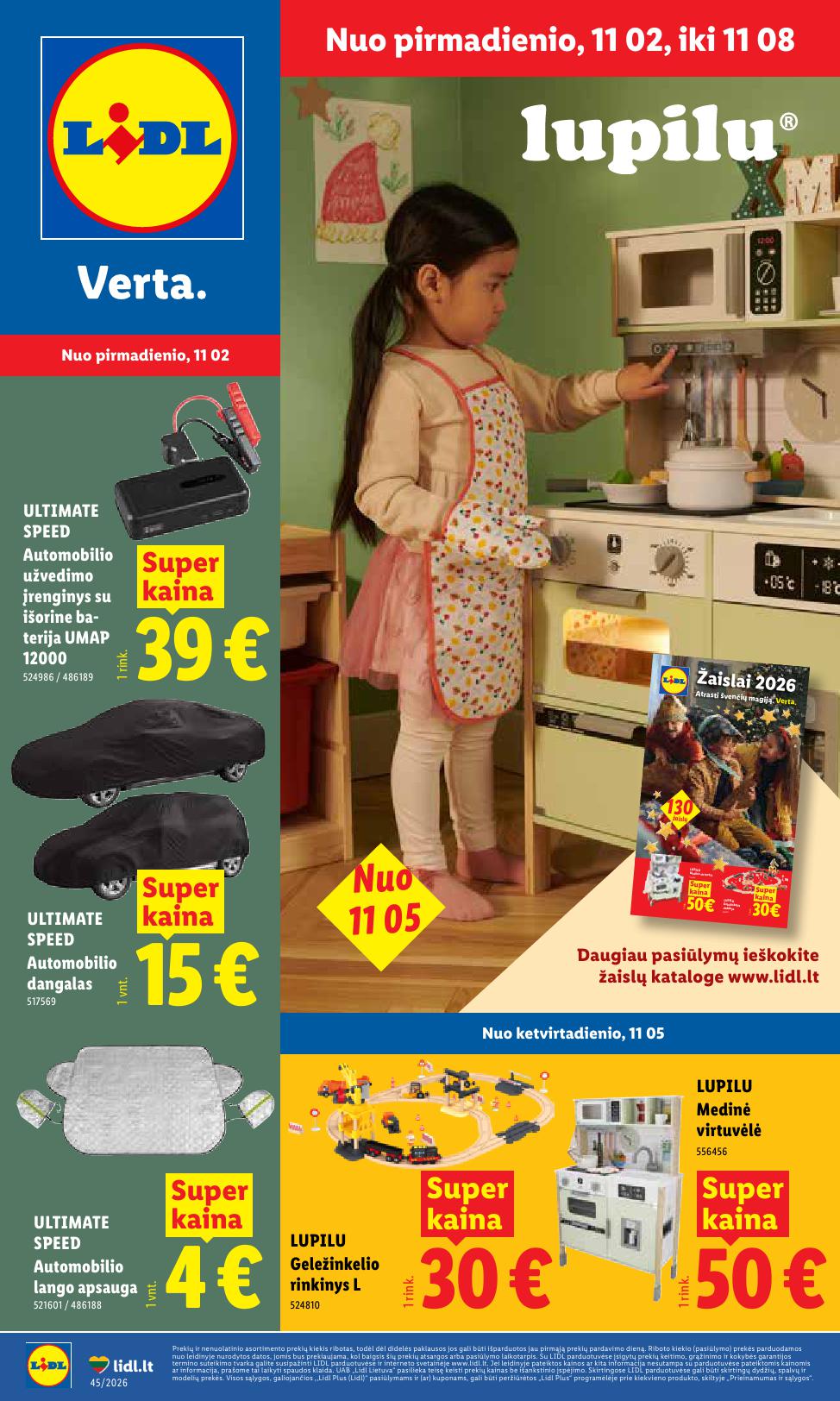 LIDL ne maisto prekių leidinys 2026.11.02 - 2026.11.08