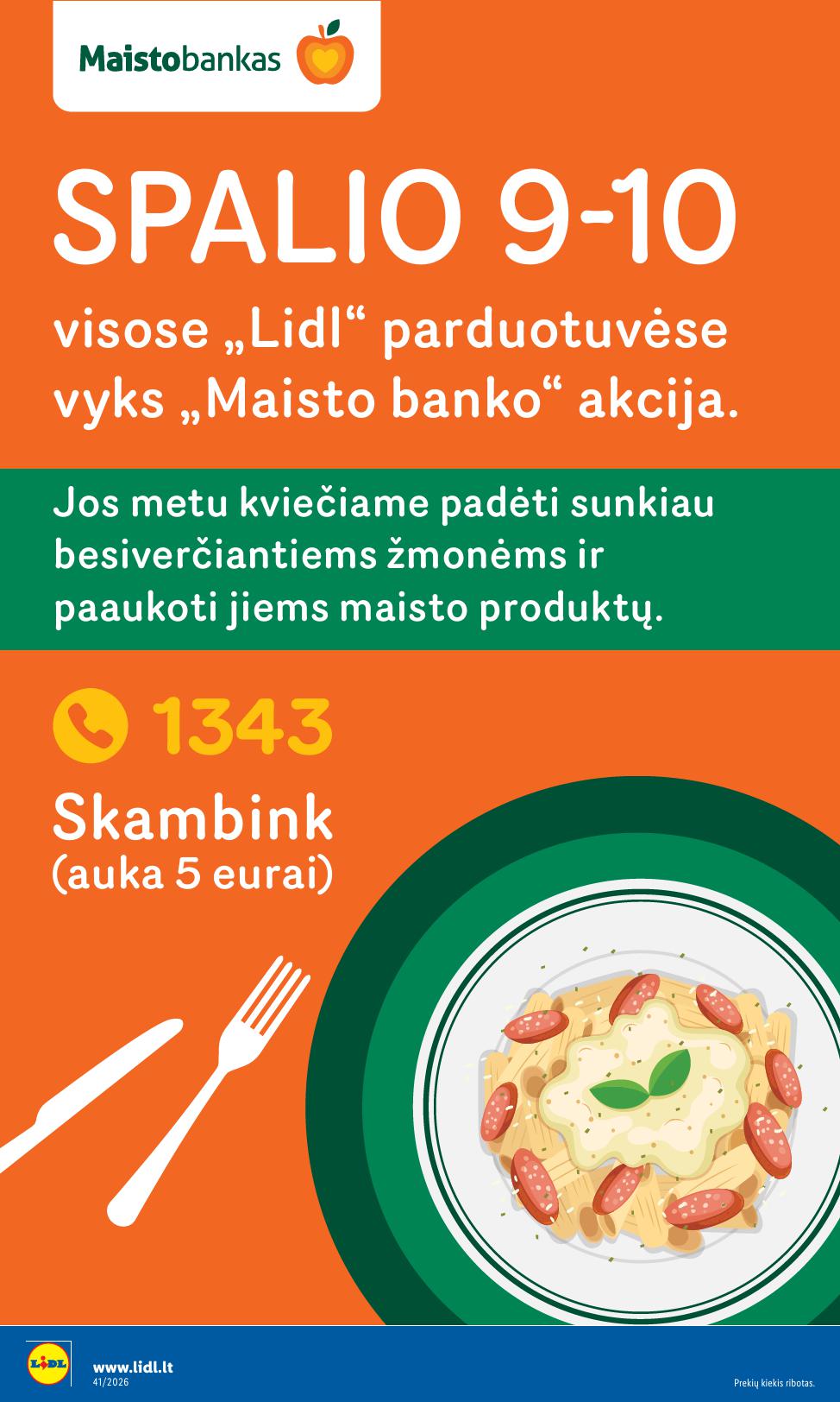 Naujausias LIDL kaininis katalogas 2026.10.05 - 2026.10.11