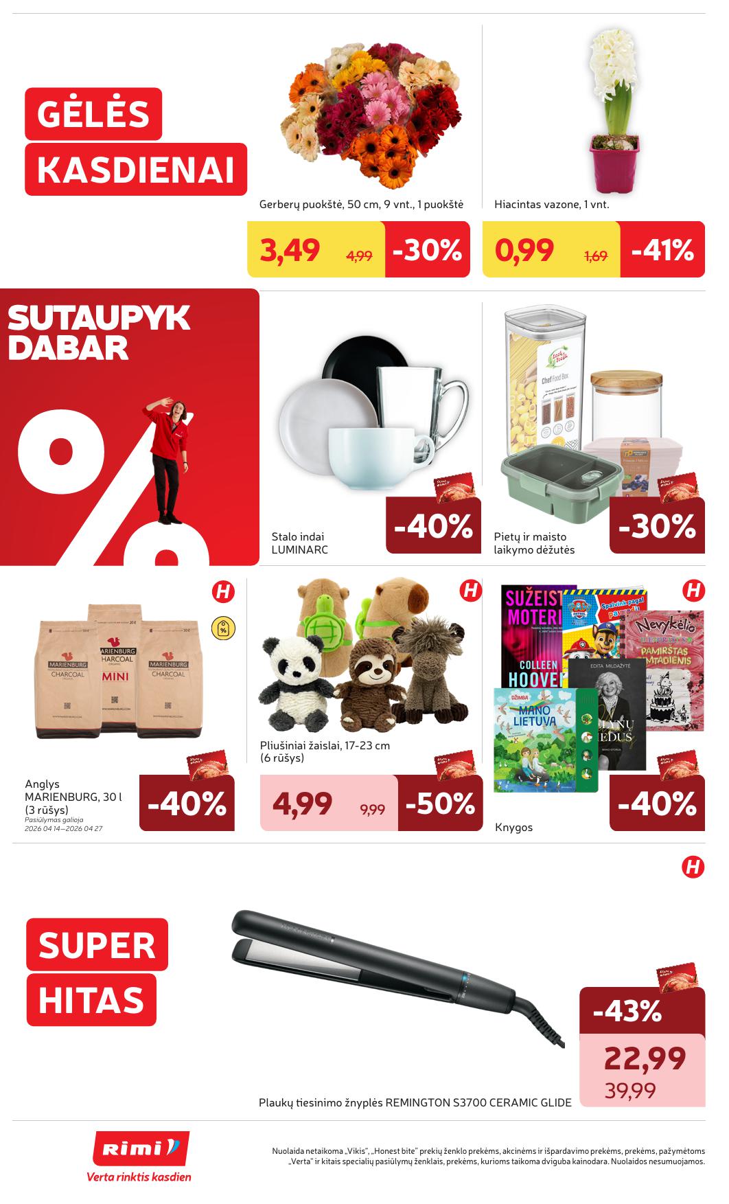 RIMI akcijų ir nuolaidų leidinys Nr.17 2026.04.21  - 2026.04.27