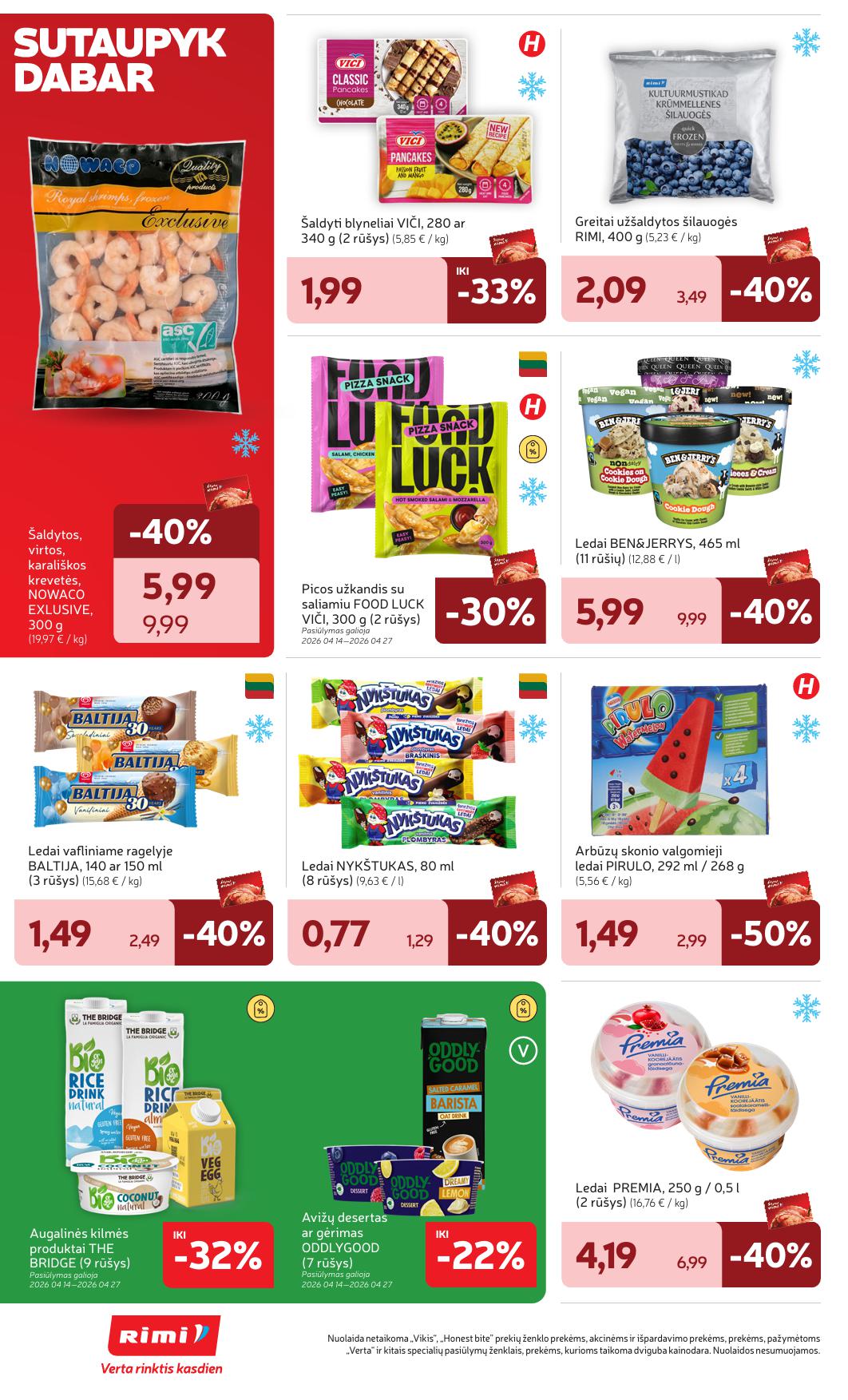 RIMI akcijų ir nuolaidų leidinys Nr.17 2026.04.21  - 2026.04.27