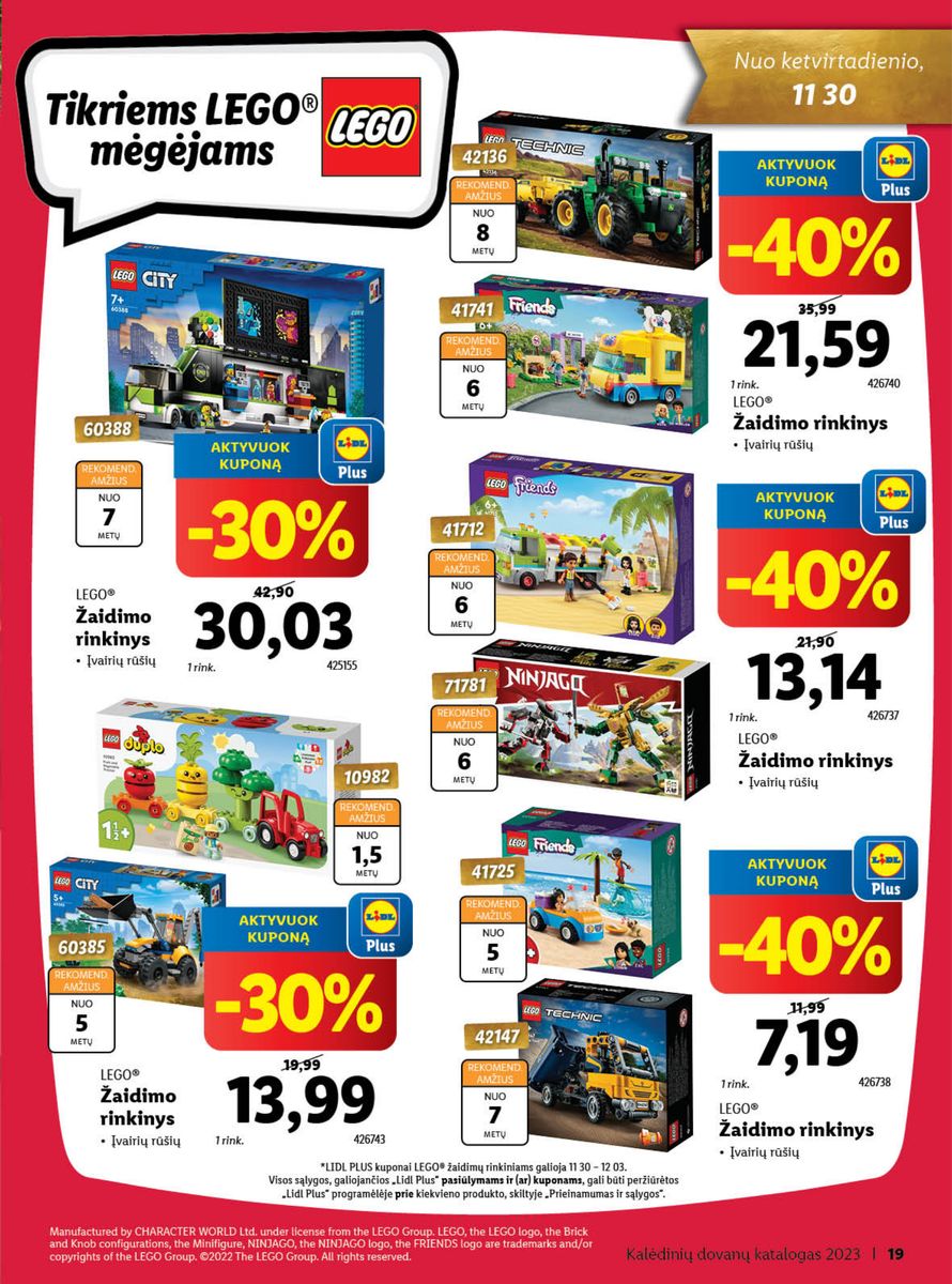 LIDL Kalėdinių dovanų katalogas "Sukurkime Kalėdų stebuklą"