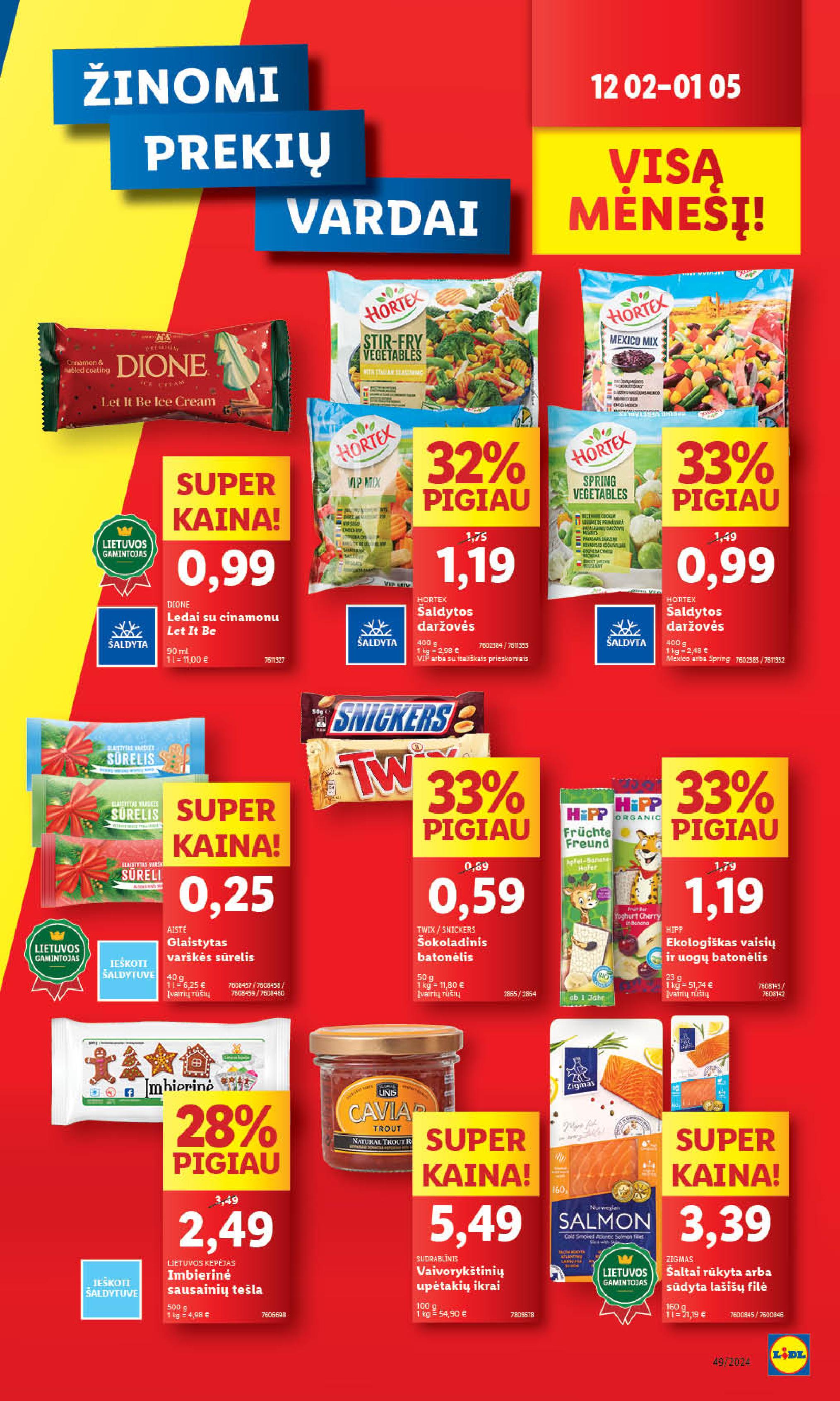 Naujausias LIDL kaininis katalogas 2024.12.02 - 2024.12.08