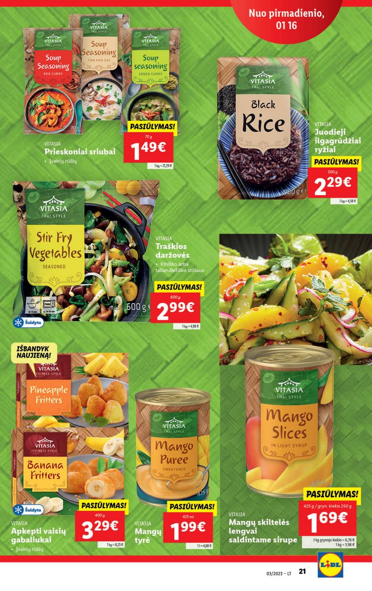 Naujausias LIDL kaininis katalogas 2023.01.16 - 2023.01.22