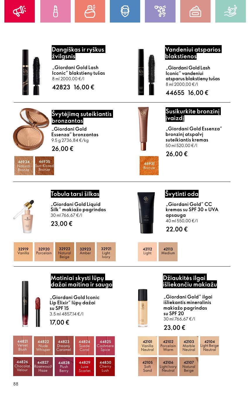 ORIFLAME katalogas galioja 2025.08.03 - 2025.08.23