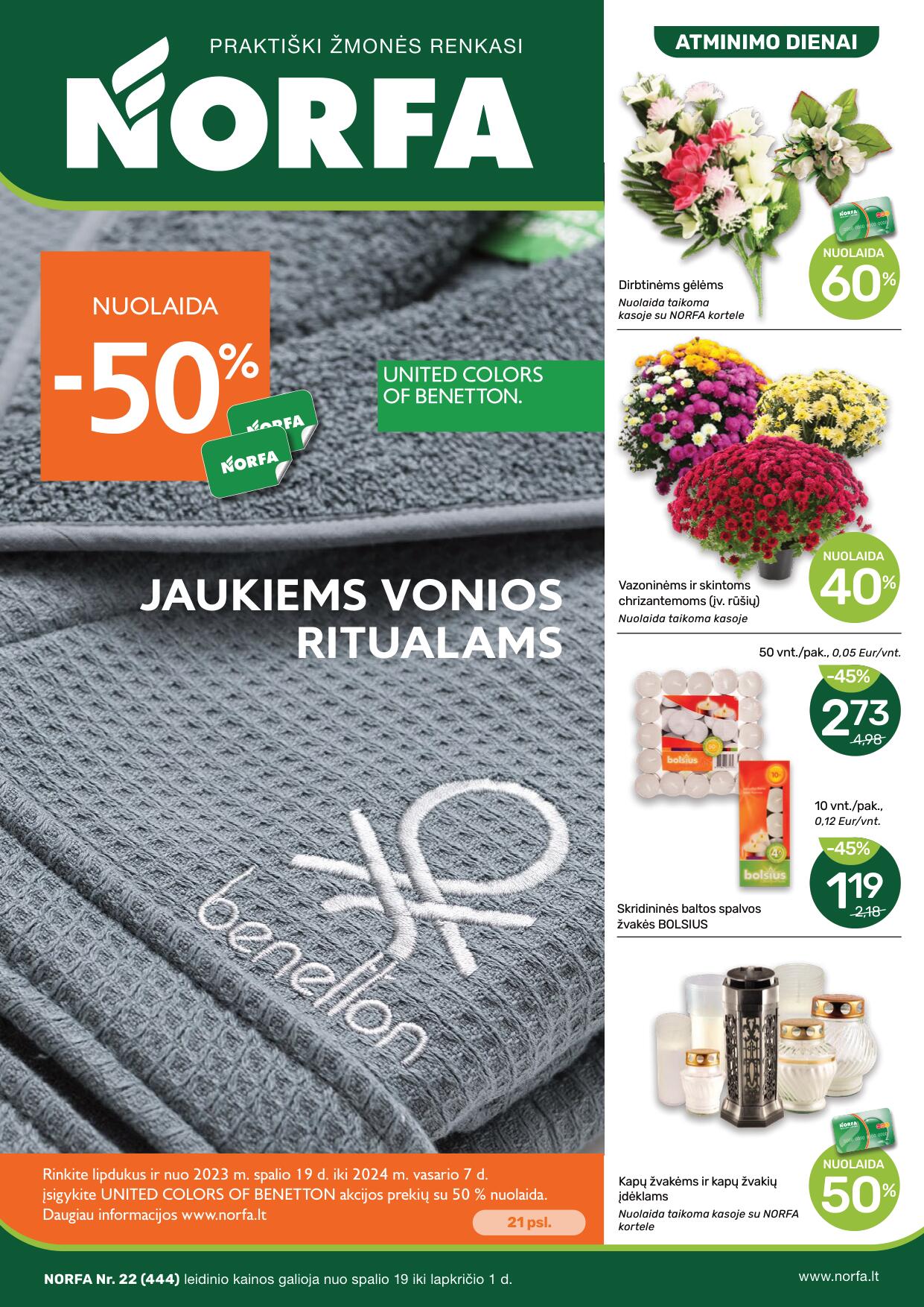Naujausias NORFA kaininis katalogas 2023.10.19 - 2023.11.01