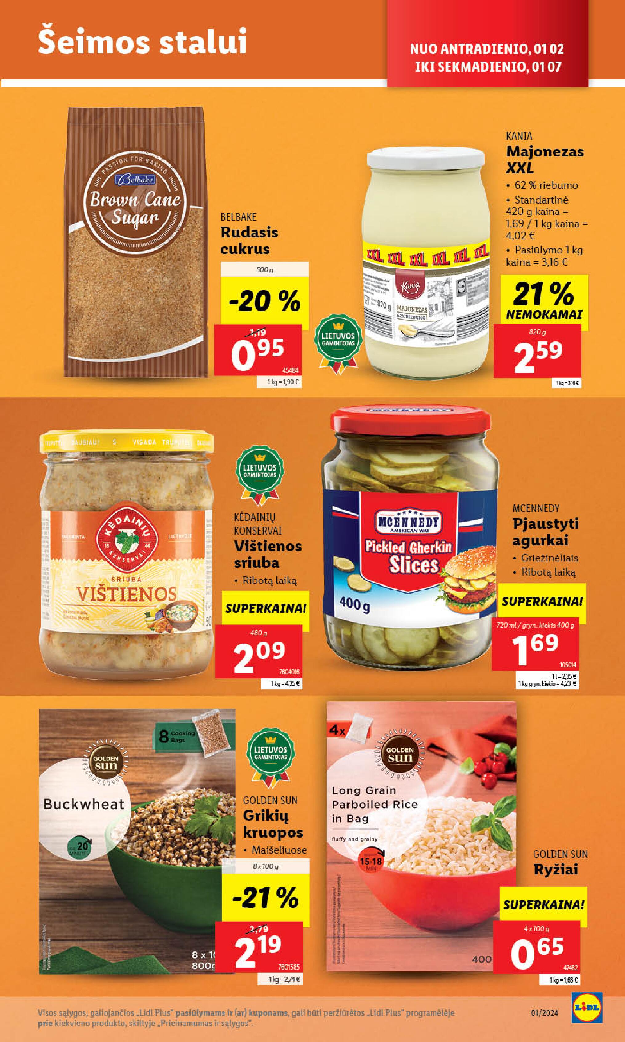Naujausias LIDL kaininis katalogas 2024.01.02 - 2024.01.07