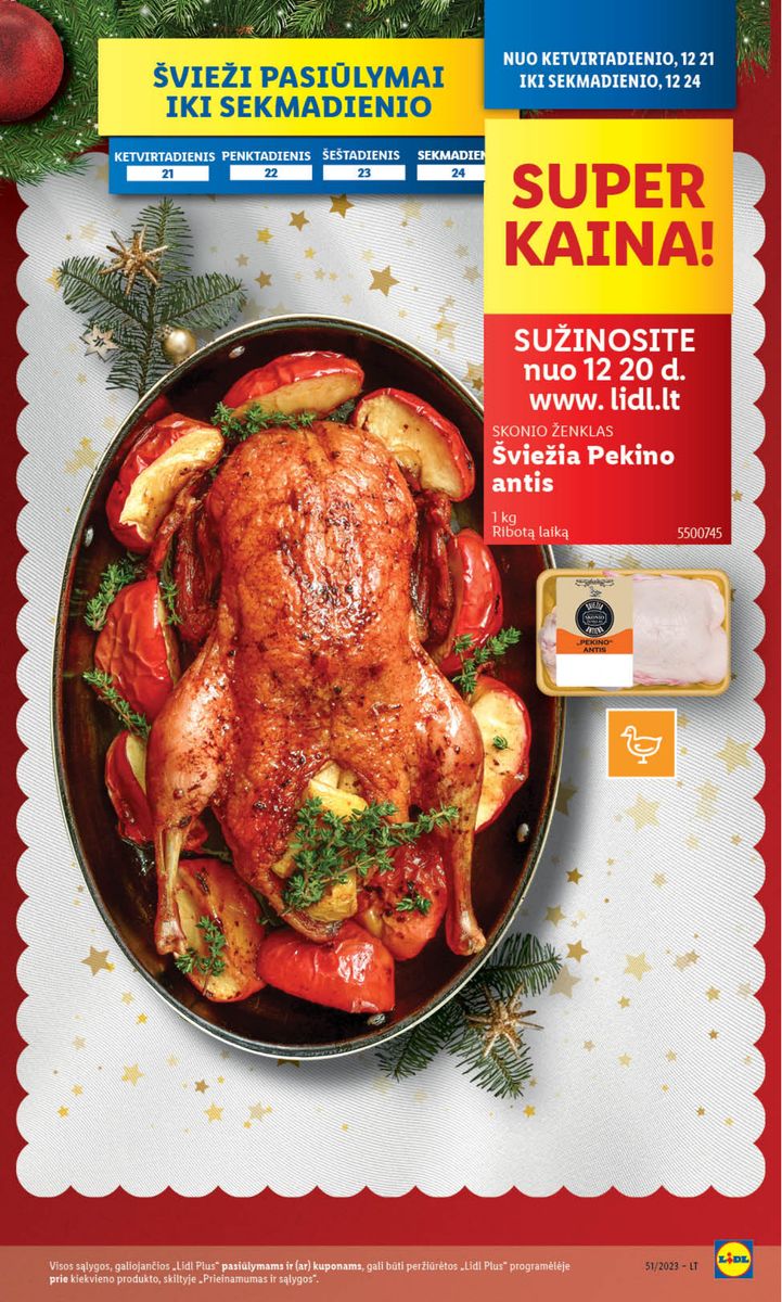 Naujausias LIDL kaininis katalogas 2023.12.18 - 2023.12.24