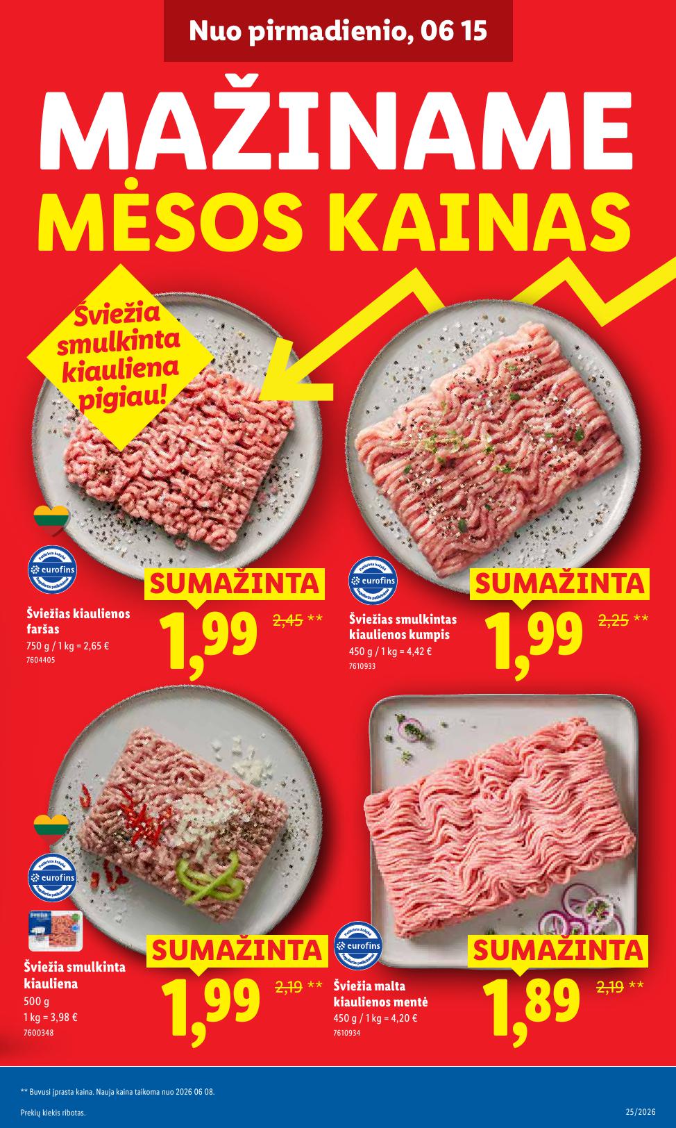 Naujausias LIDL kaininis katalogas 2026.06.15 - 2026.06.21