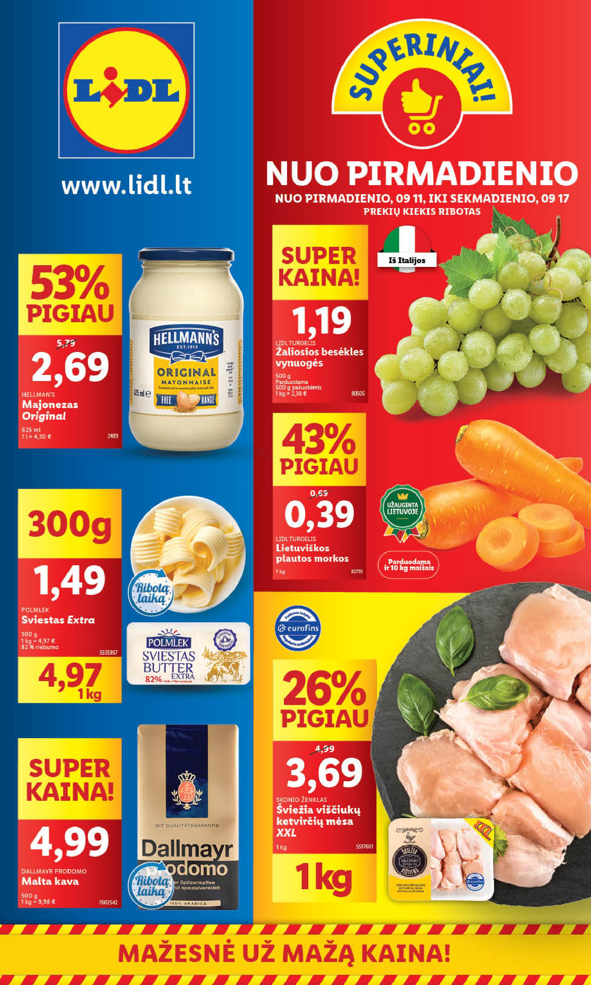 Naujausias LIDL kaininis katalogas 2023.09.11 - 2023.09.17