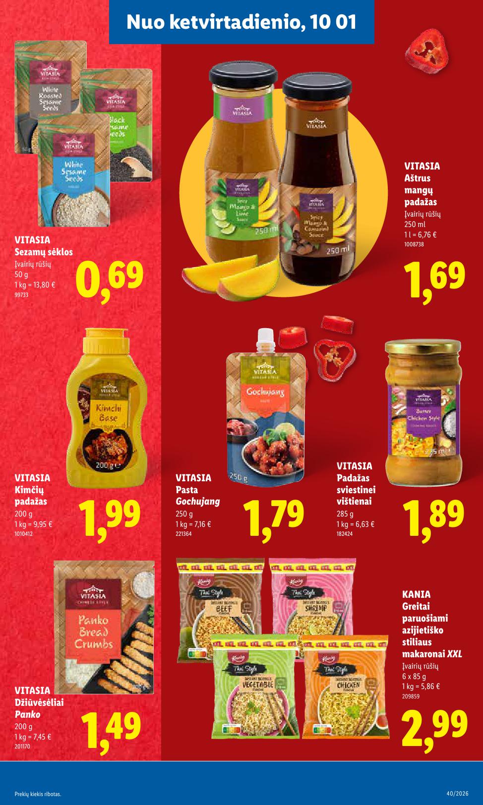 Naujausias LIDL kaininis katalogas 2026.09.28 - 2026.10.04