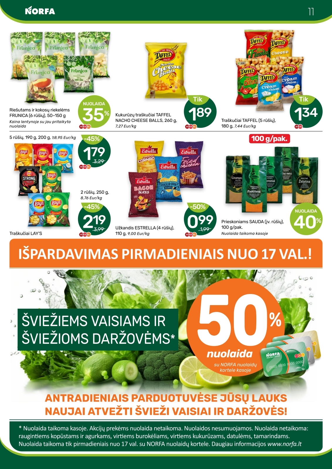 Naujausias NORFA kaininis katalogas 2025.06.26 - 2025.07.09